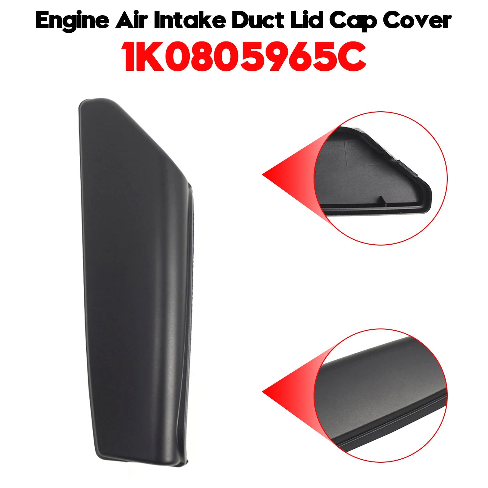 PALASER Audi A3 S3 2.0 Fsi Vw Jetta Passat Golf Beetle Scirocco R Engine Air Intake Duct Lid Cap Cover 1K0805965C - Image 2