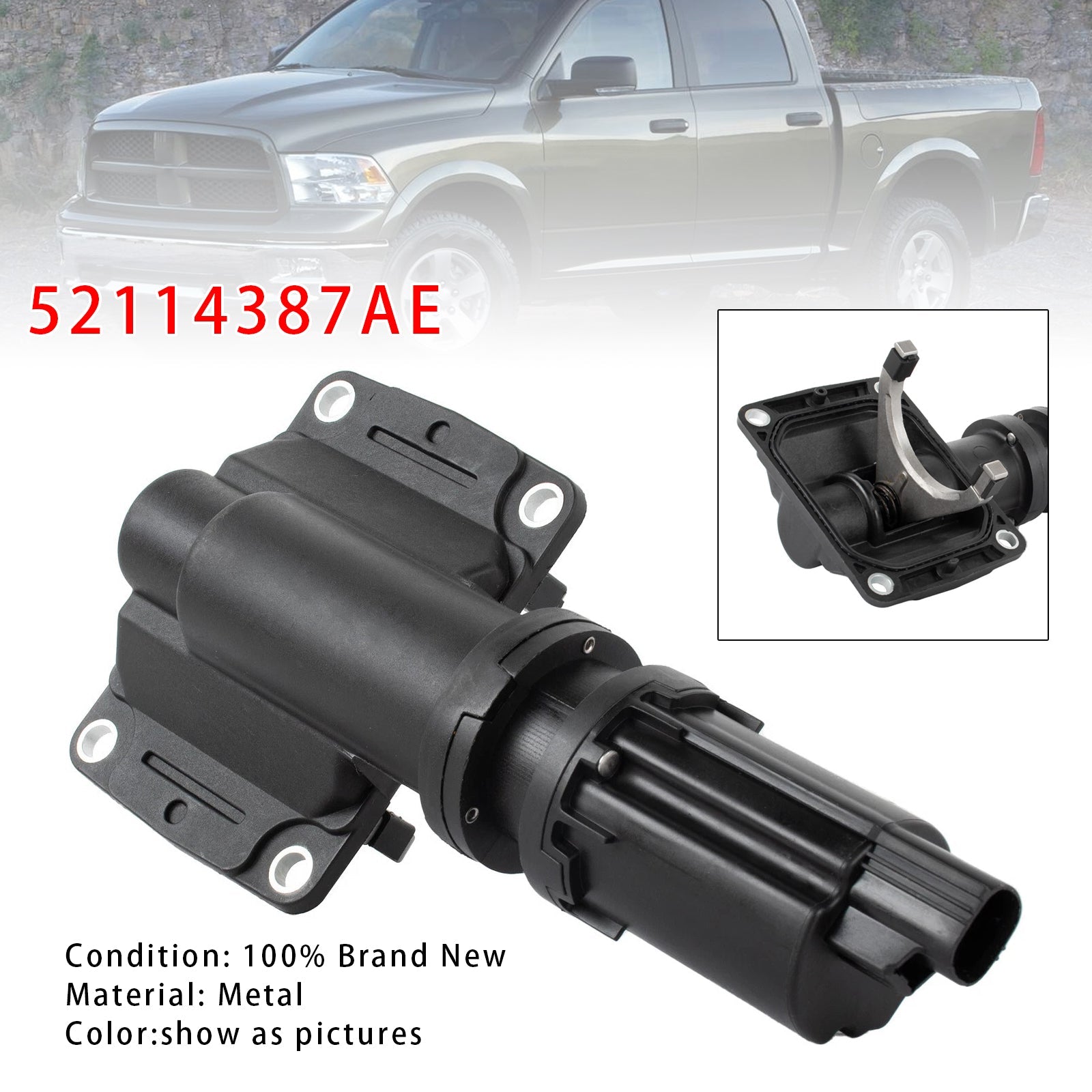 PALASER Dodge Ram 1500 600-399 2008-2016 Front Differential 4WD Lock Axle Actuator