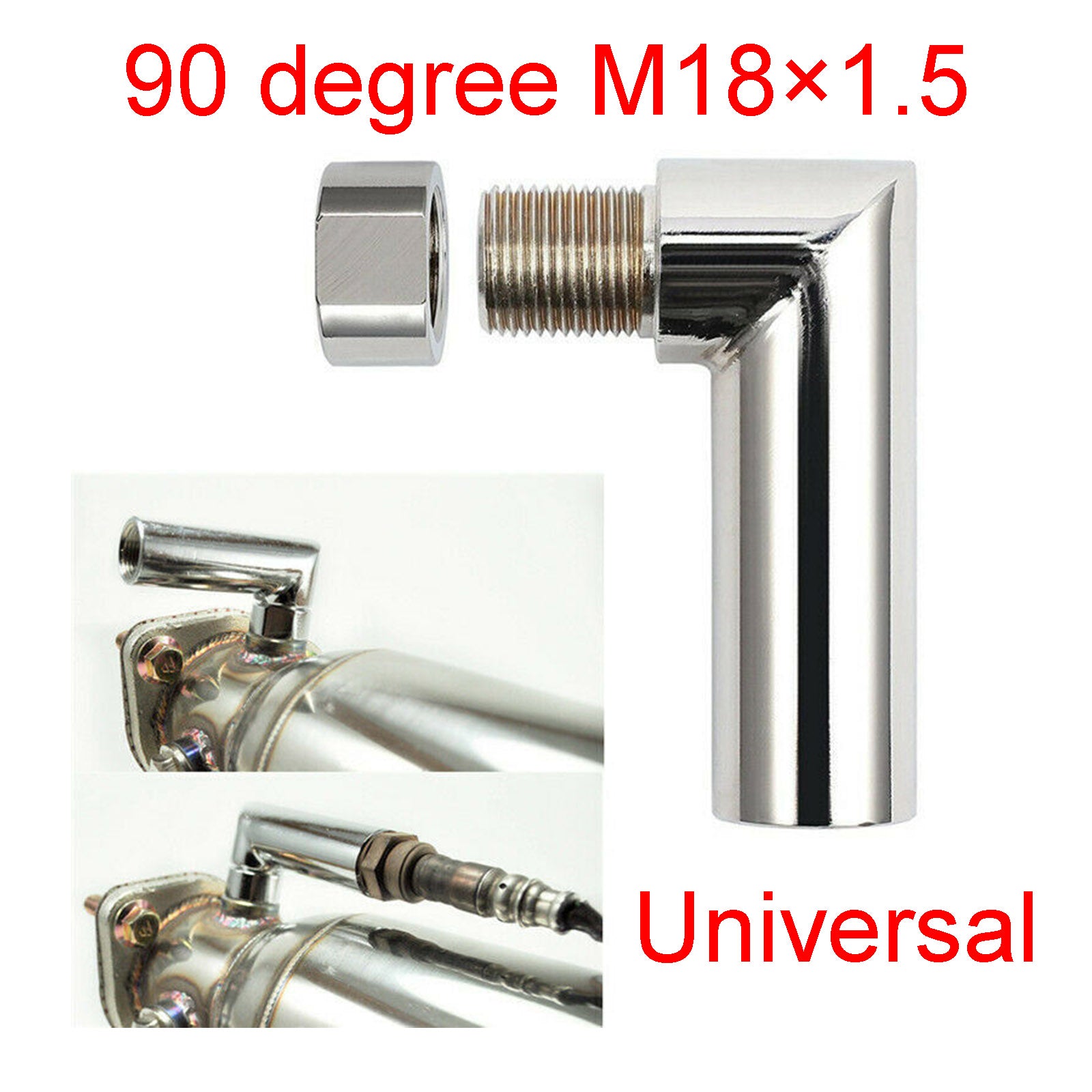 PALASER M18*1.5 Oxygen Spacer Sensor Angled Extender 90 Degree O2 Bung Extension - Image 2