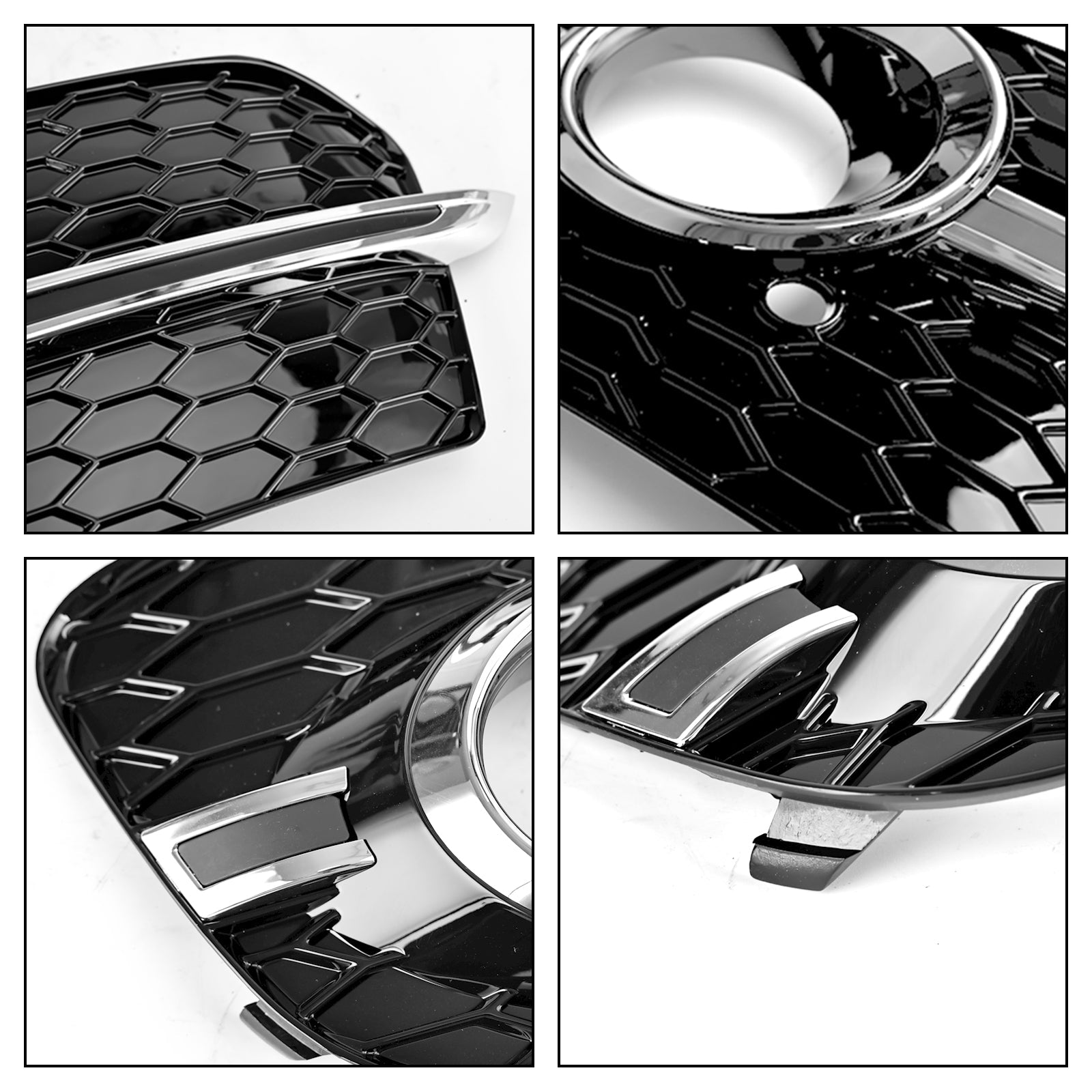PALASER 2013-2017 Audi Q5 Standard Version Front Bumper Fog Light Grille Grill 8R0807681M 8R0807682J - Image 13