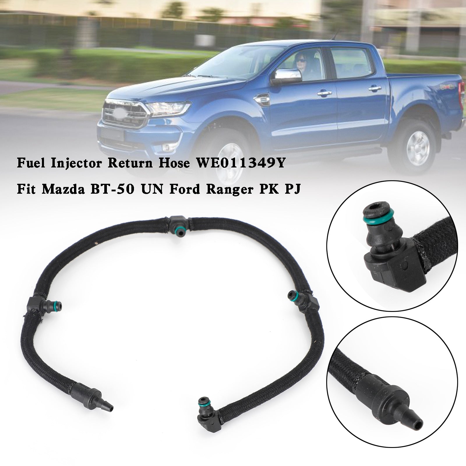 PALASER 2006-2011 Mazda BT-50 Un Fuel Injector Return Hose WE011349Y - Image 3