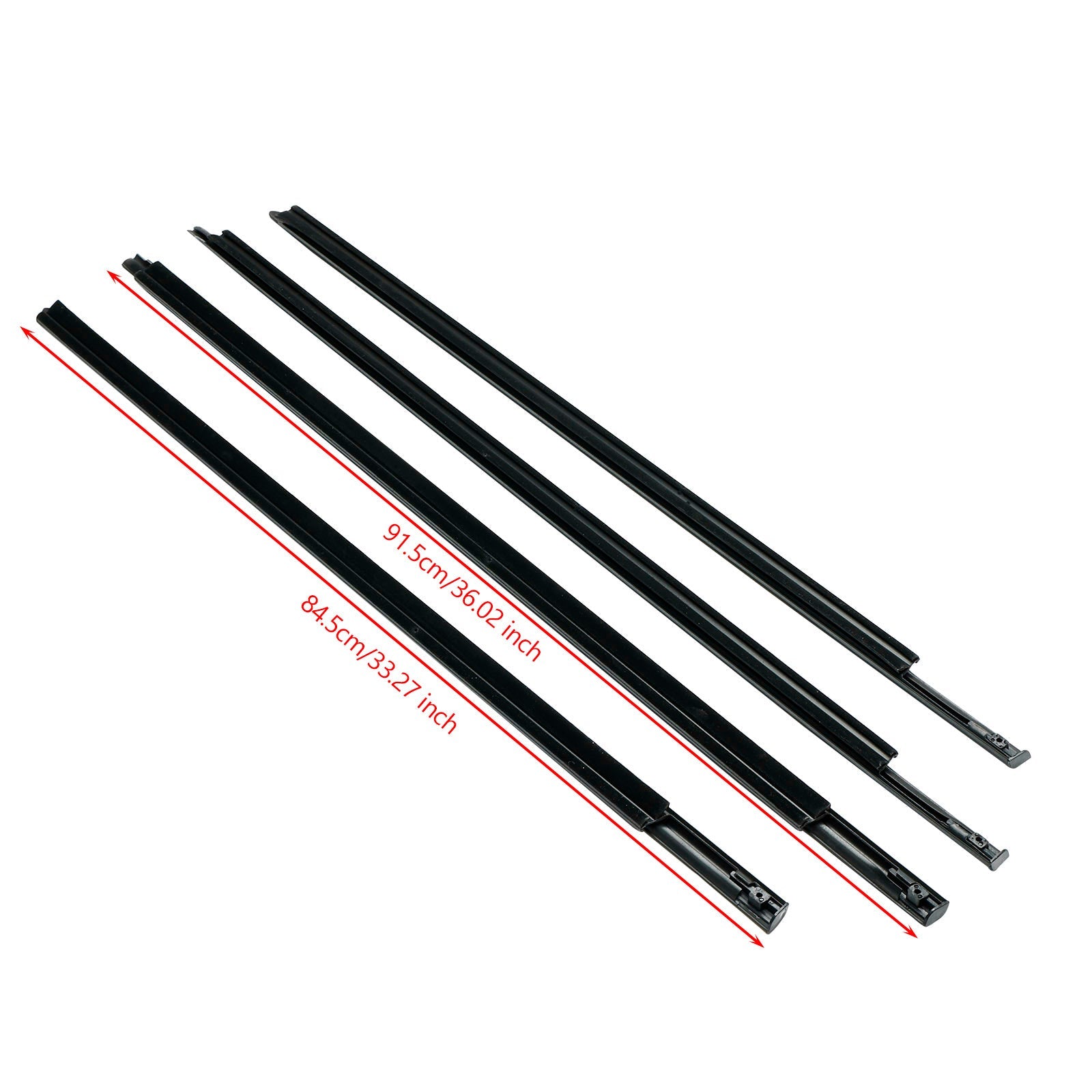 PALASER 2009-2021 Dodge RAM1500 Weatherstrip Window Seal Belt 55112376AH 55112377AH 55372138AH - Image 2