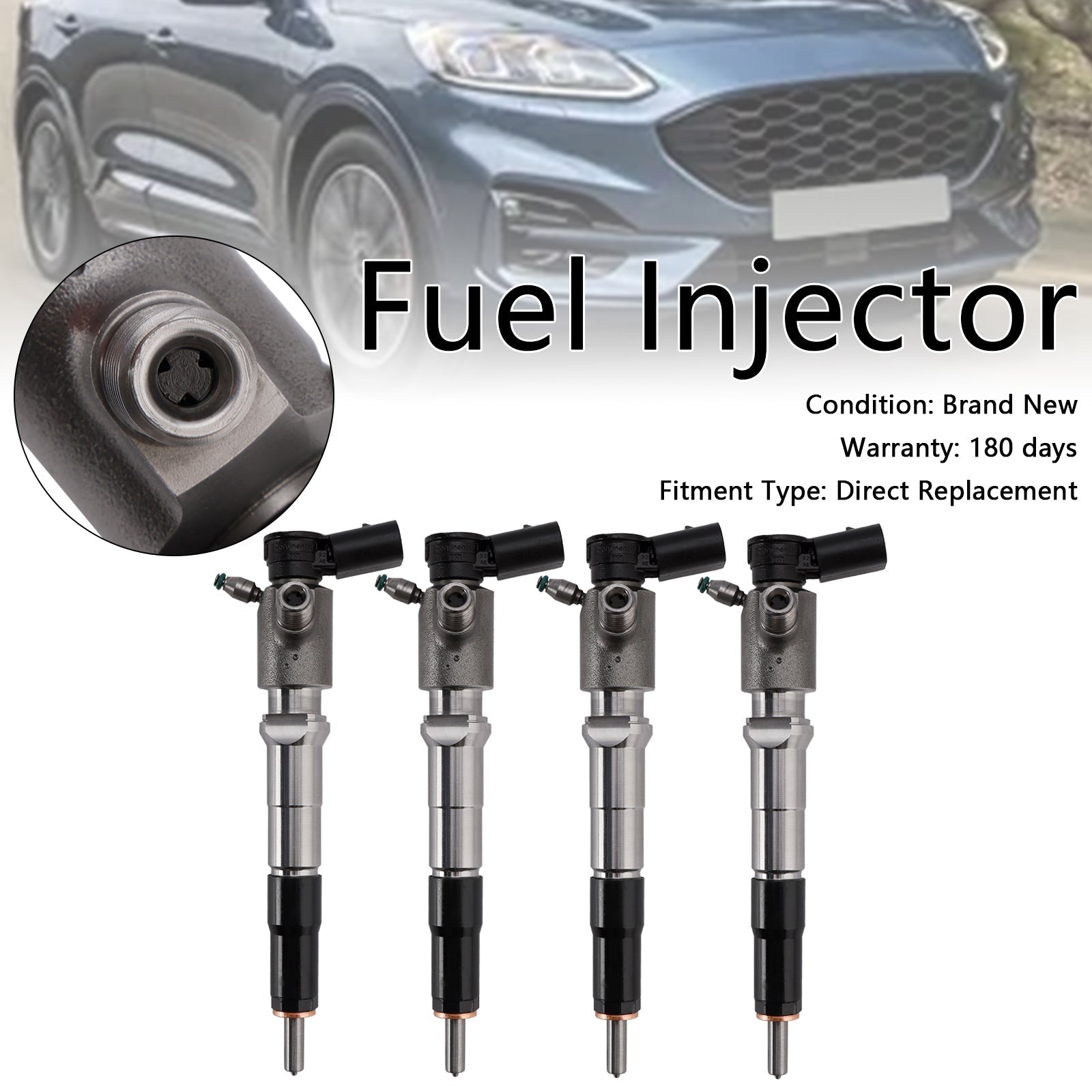 PALASER 2018.01-On Ford Focus Mk4 2.0 Vdo 4Pcs Fuel Injector GK2Q-9K546-AC 2143478 - Image 3