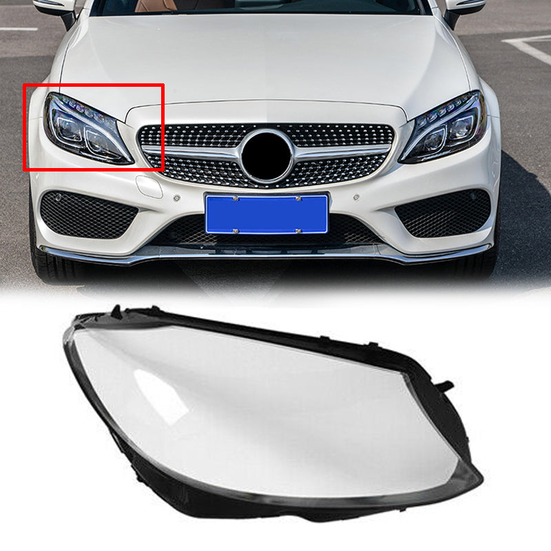 PALASER 15-18 Benz W205 C180 C200 C300 Left+right Side Headlight Cover Headlamp Lens Lenses - Image 18
