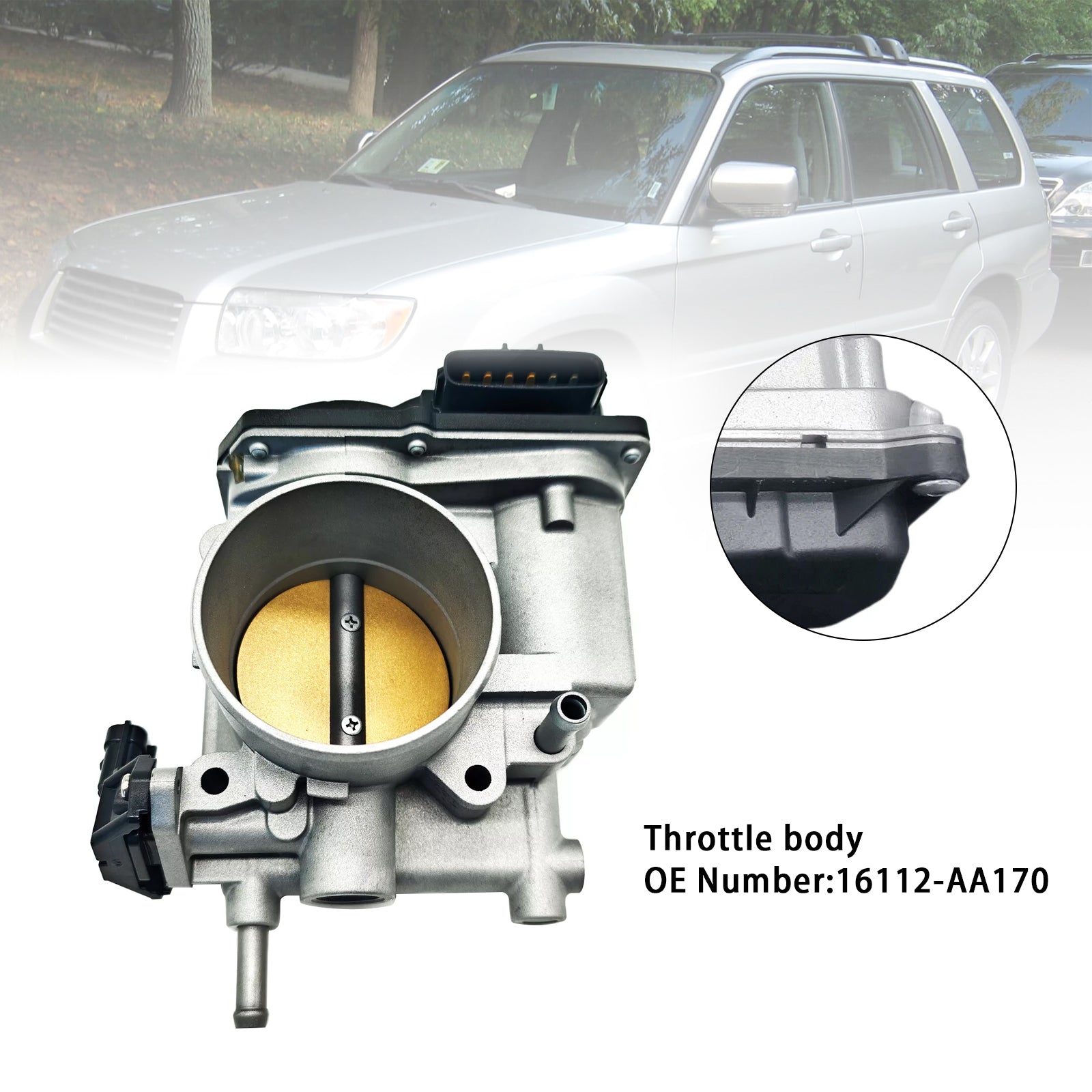 PALASER 2006 Saab 9-2X 2.5L With Turbo Throttle Body 16112-AA170 - Image 2