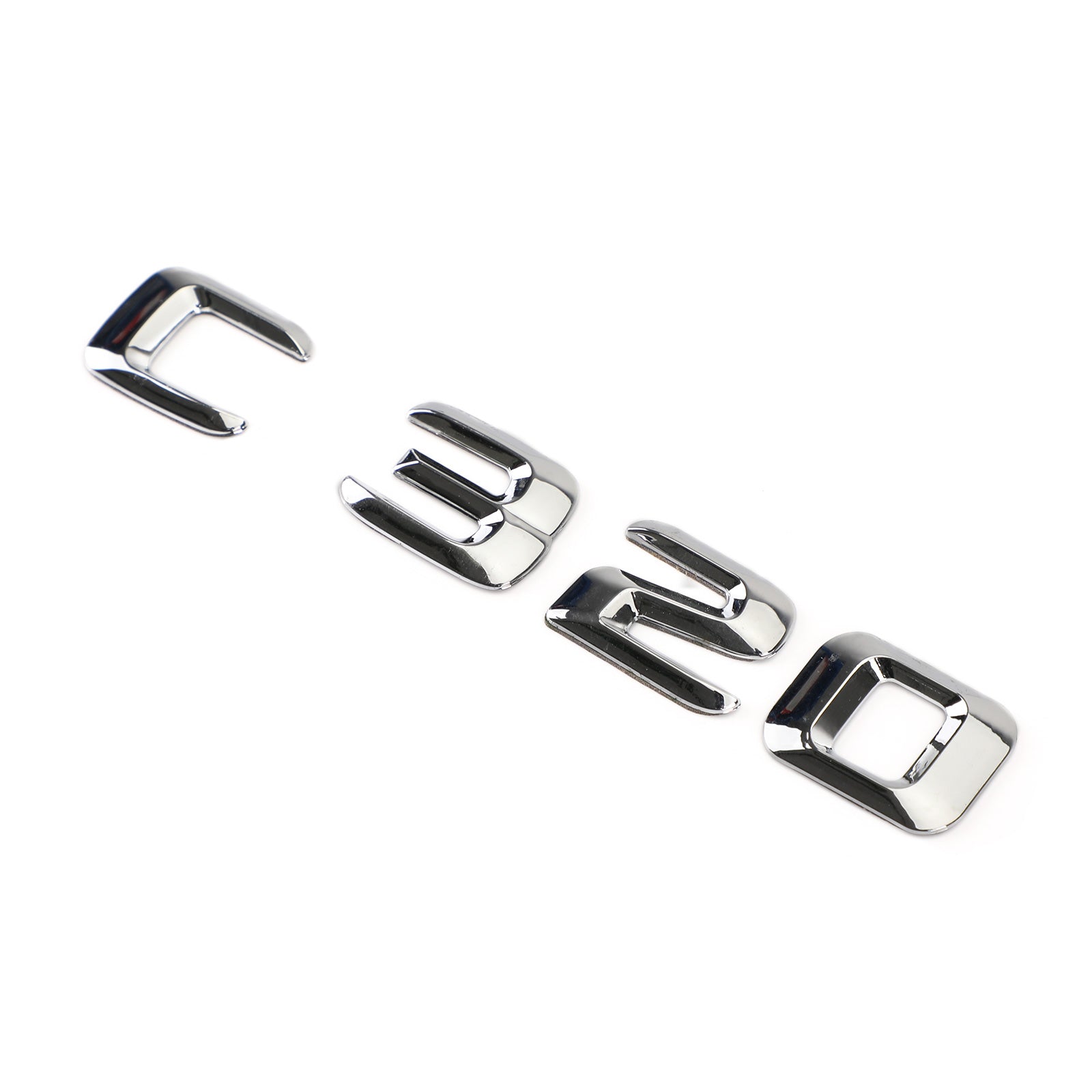 PALASER Rear Trunk Emblem Badge Nameplate Decal Letters Numbers Fit Mercedes C320 Chrome