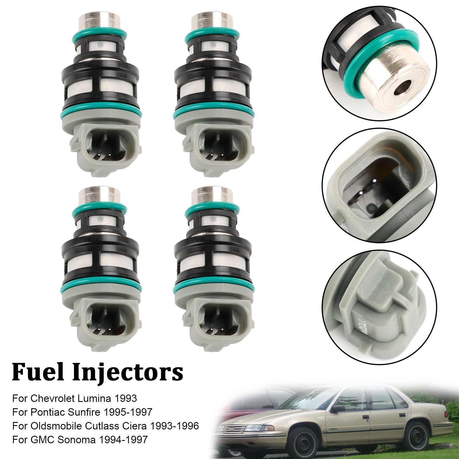 PALASER 1992-1996 Chevrolet Corsica 4PCS Fuel Injectors 17113124 17113197 - Image 9