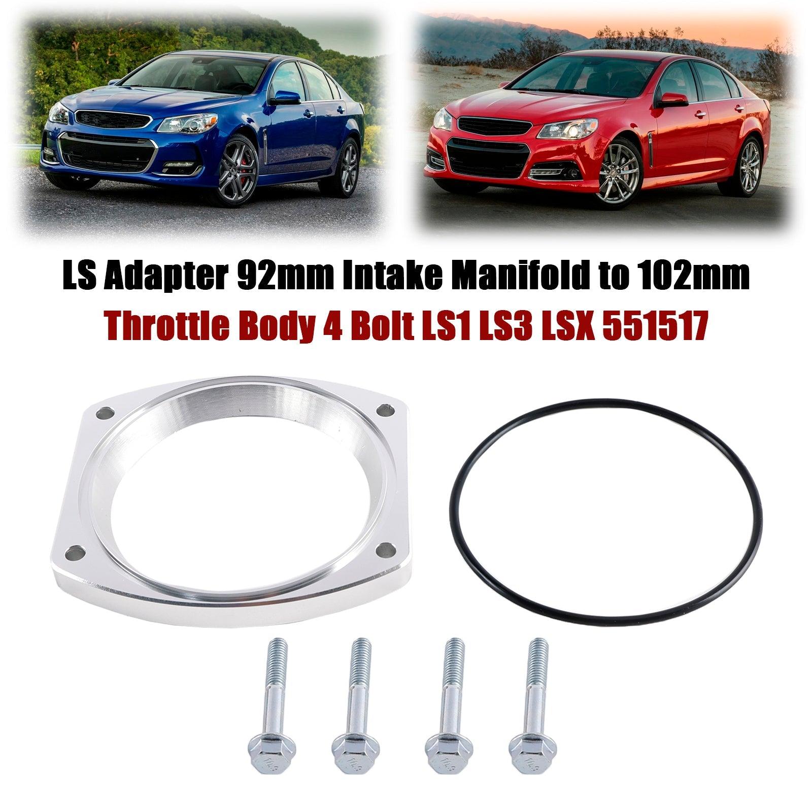 PALASER For Ls Adapter 92mm Intake Manifold To 102mm Throttle Body 4 Bolt LS1 LS3 Lsx - Image 2