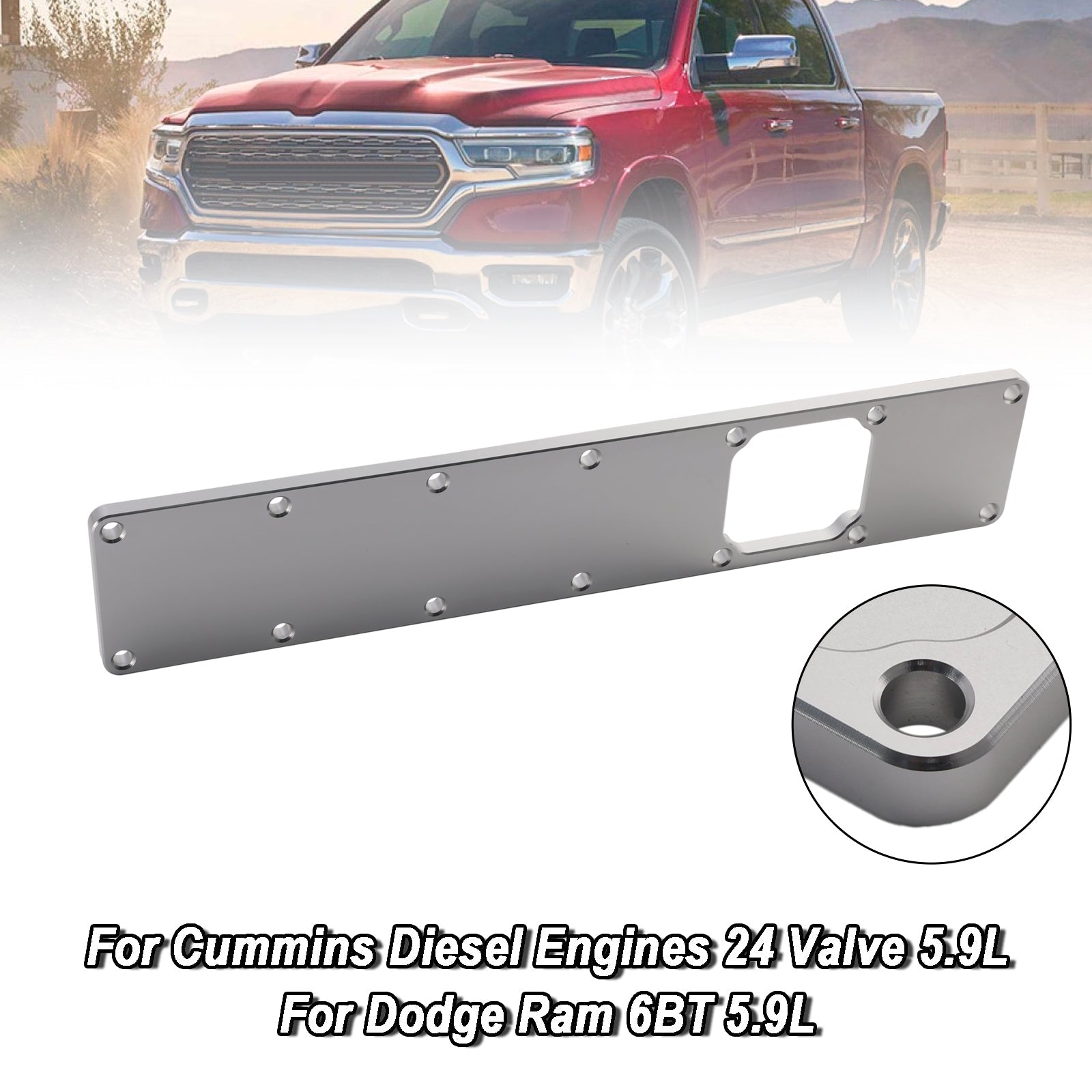 PALASER Dodge Ram Cummins 6BT Diesel 5.9L Intake Manifold Plenum Plate 24V 551714 - Image 3