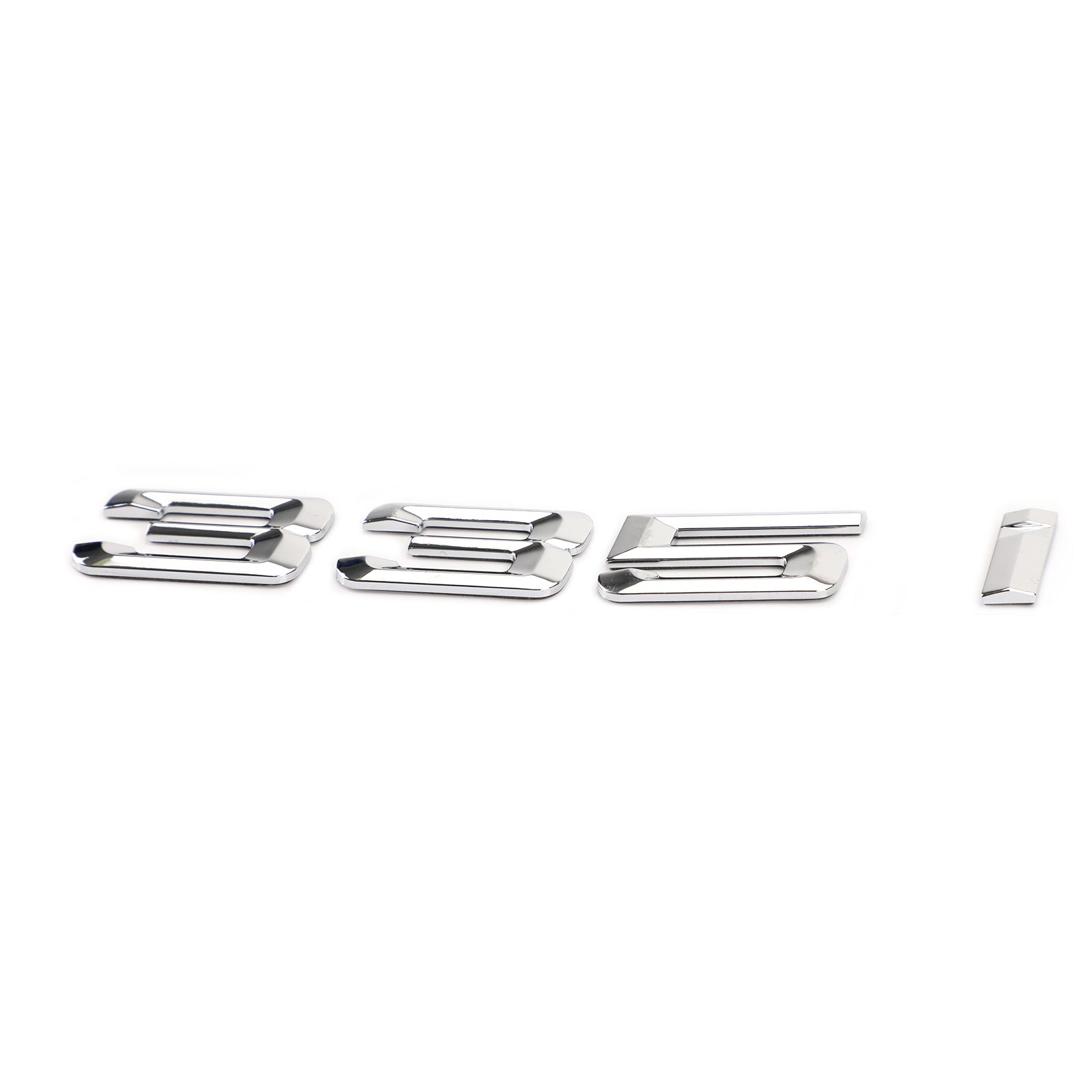 PALASER Rear Trunk Nameplate Badge Emblem Numbers Letter Decal 335 I Fit 335i Chrome - Image 5