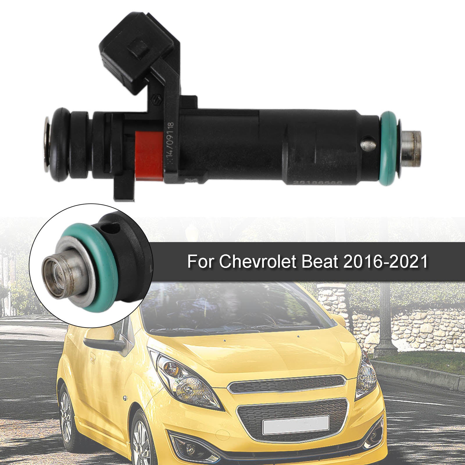 PALASER 1PCS Fuel Injectors 25186566 27828W Fit 2011-2015 Chevrolet Spark 1.2L L4 /2016-2021 Beat 2016-2021 INJ675 FJ1332 25194429 C111032 - Image 5