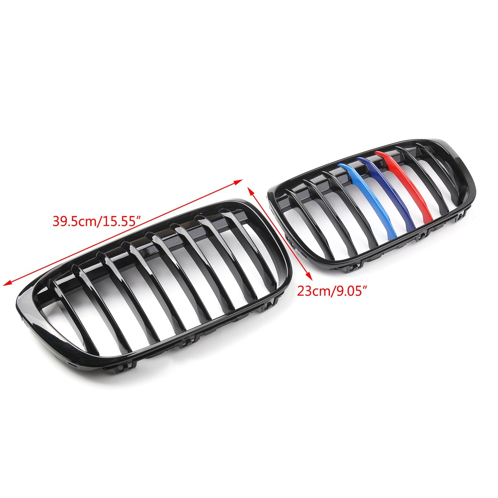 PALASER 1Pair Front Kidney Grill Grille For 2016+ BMW F48 F49 X1 - Image 2