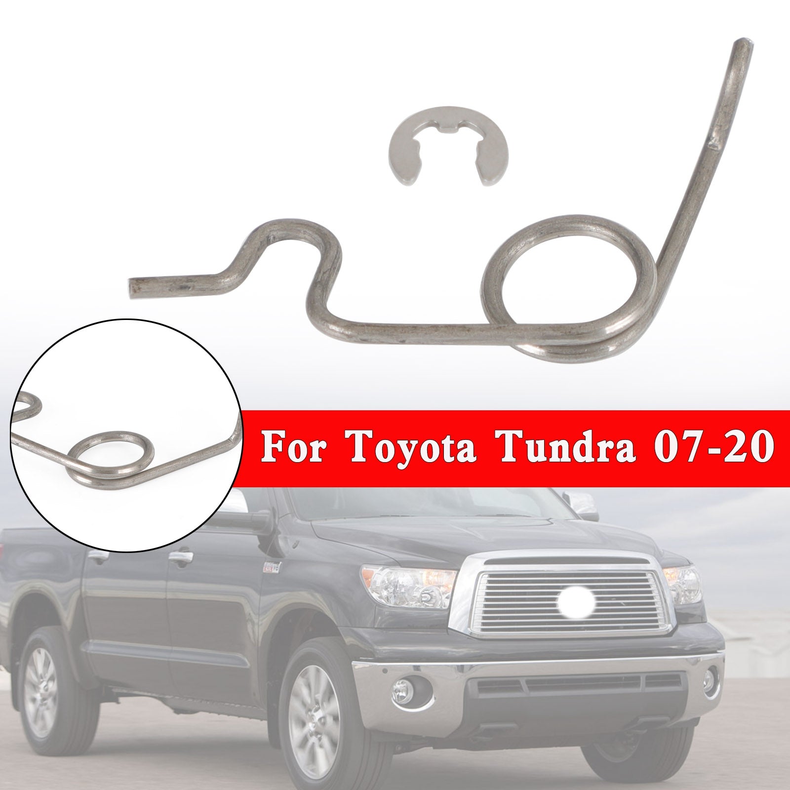PALASER 2007-2020 Toyota Tundra 77305-0C050/60 Stainless Steel Fuel Door Pocket Spring - Image 3