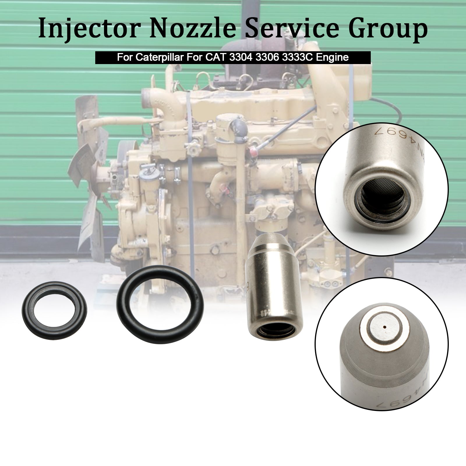 PALASER Caterpillar For Cat 3304 3306 3333C Engine Fuel Injector Nozzle 5M4086 8M1584 8N4697 9F0160 - Image 8