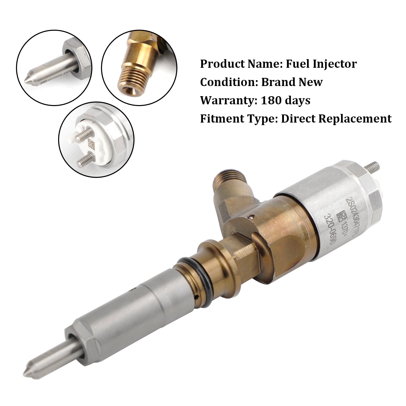 PALASER Cat For Caterpillar Perkins C6.6 1PS Fuel Injector 2645A749 320-0690 306-9390 - Image 12