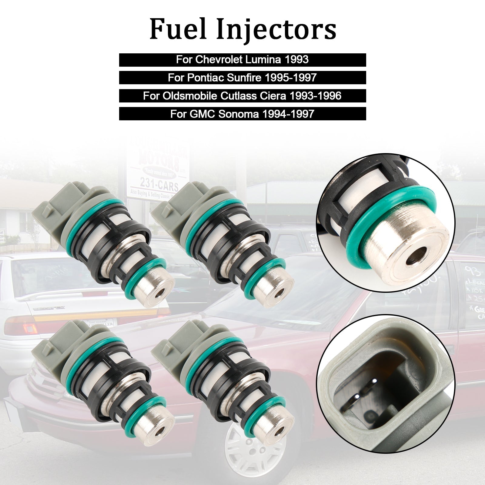 PALASER 1993 Chevrolet Lumina 4PCS Fuel Injectors 17113124 17113197 - Image 8
