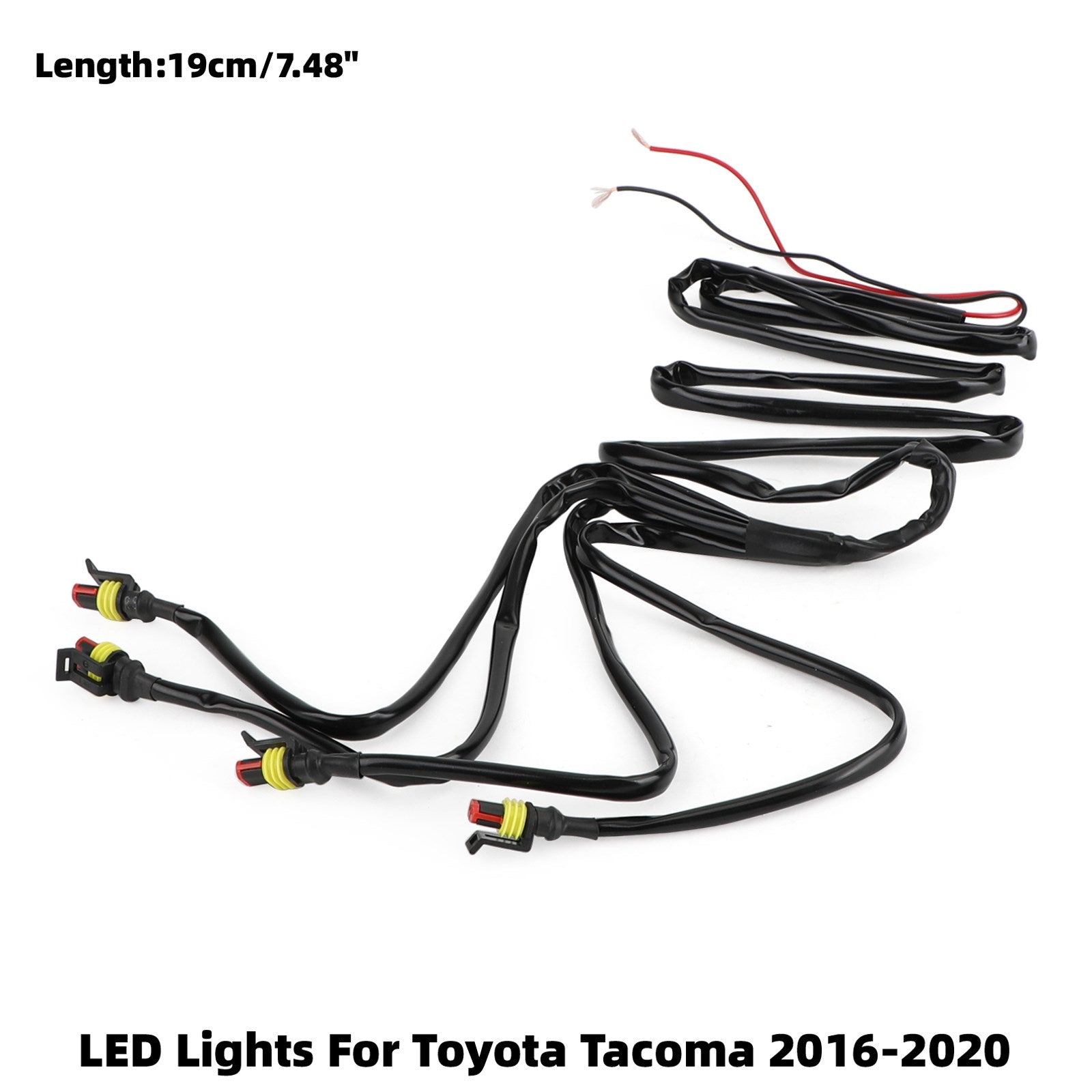 PALASER 4PCS/Set LED Lights Fit Front Bumper Grille Tacoma 2016-2020 PT228-35170 Smoke - Image 5