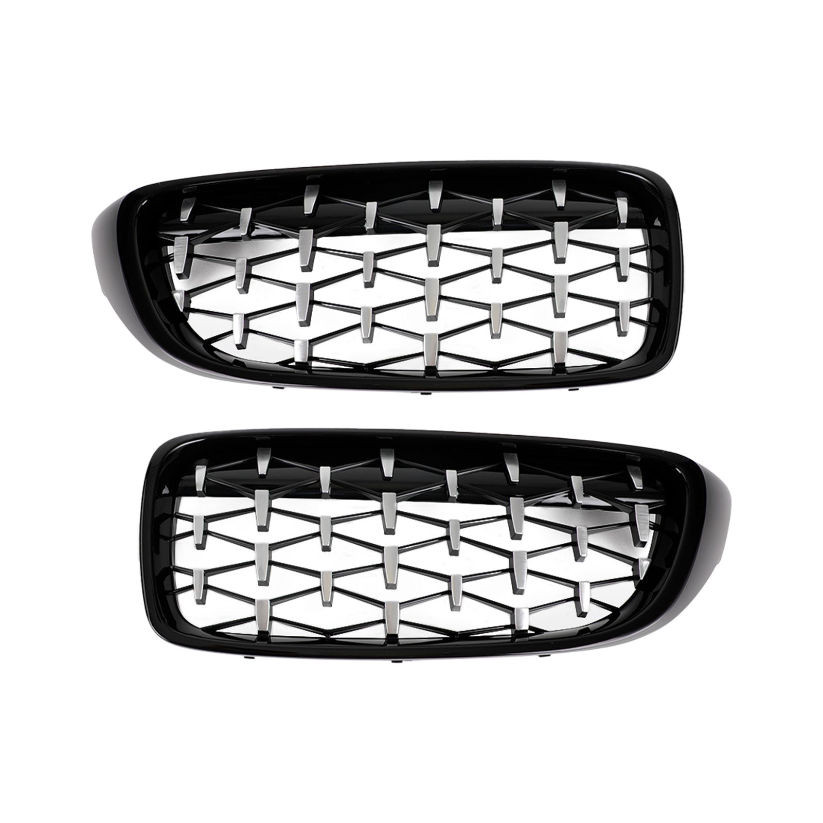 PALASER Pair Diamond Front Upper Grille For 2014-2018 BMW 4 Series F32 F33 F36 F82 - Image 8