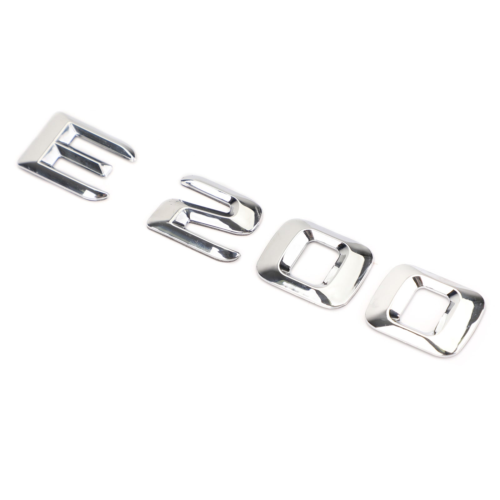 PALASER Rear Trunk Emblem Badge Nameplate Decal Letters Numbers Fit Mercedes E200 Chrome - Image 11