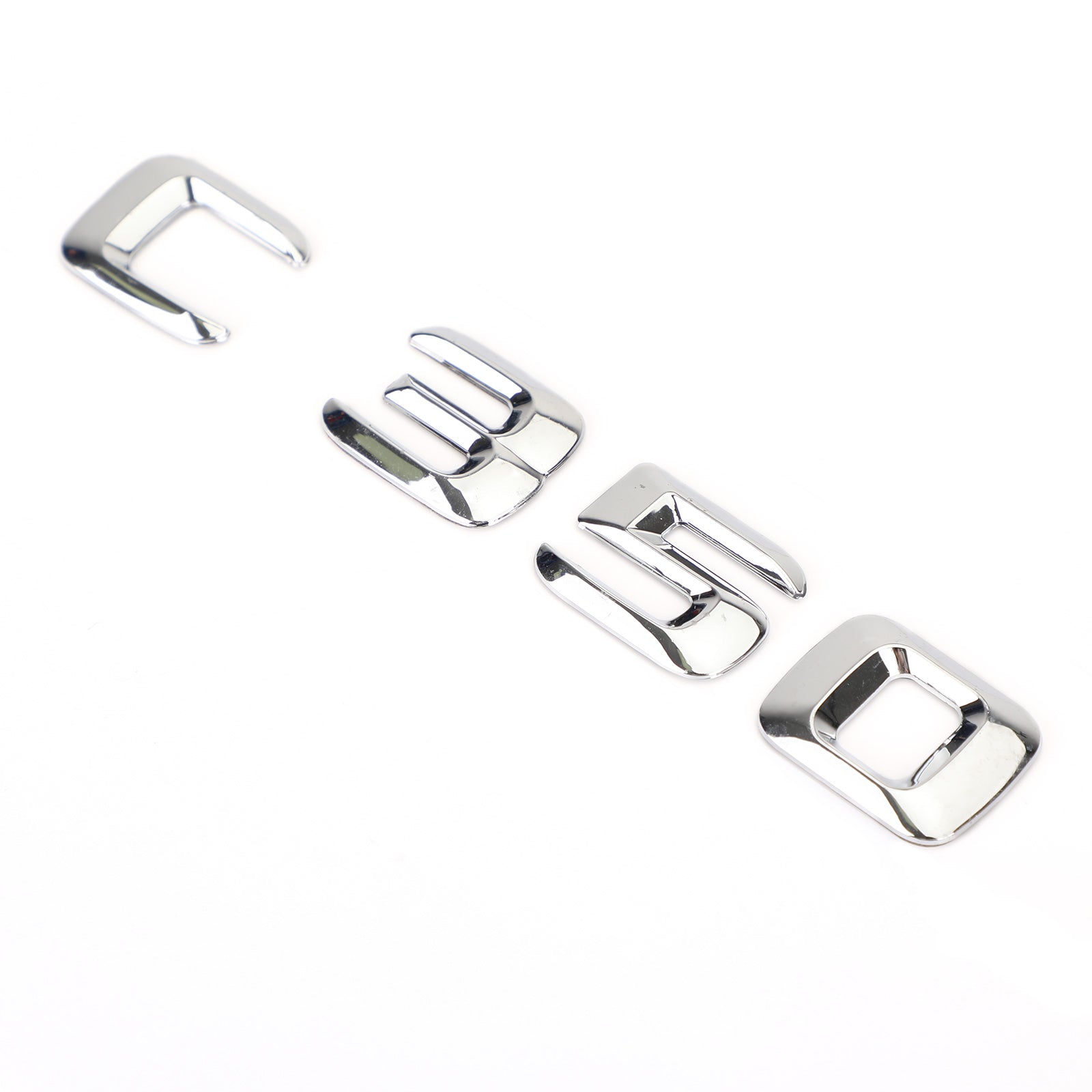 PALASER Rear Trunk Emblem Badge Nameplate Decal Letters Numbers Fit Mercedes C350 Chrome - Image 3