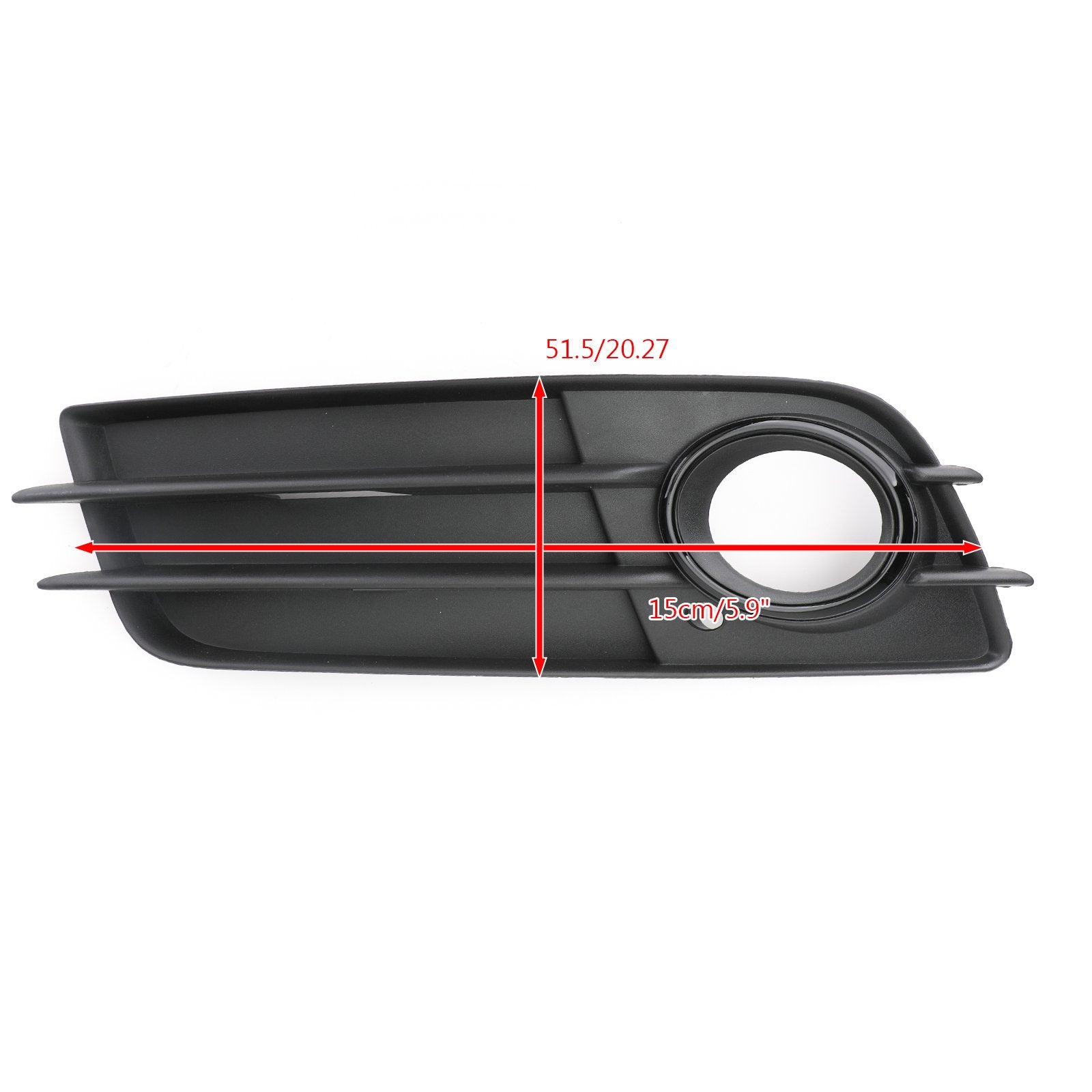PALASER 2008-2012 Audi A4 B8 Left Side Matte Black Fog Light Grill S-line Bumper - Image 2