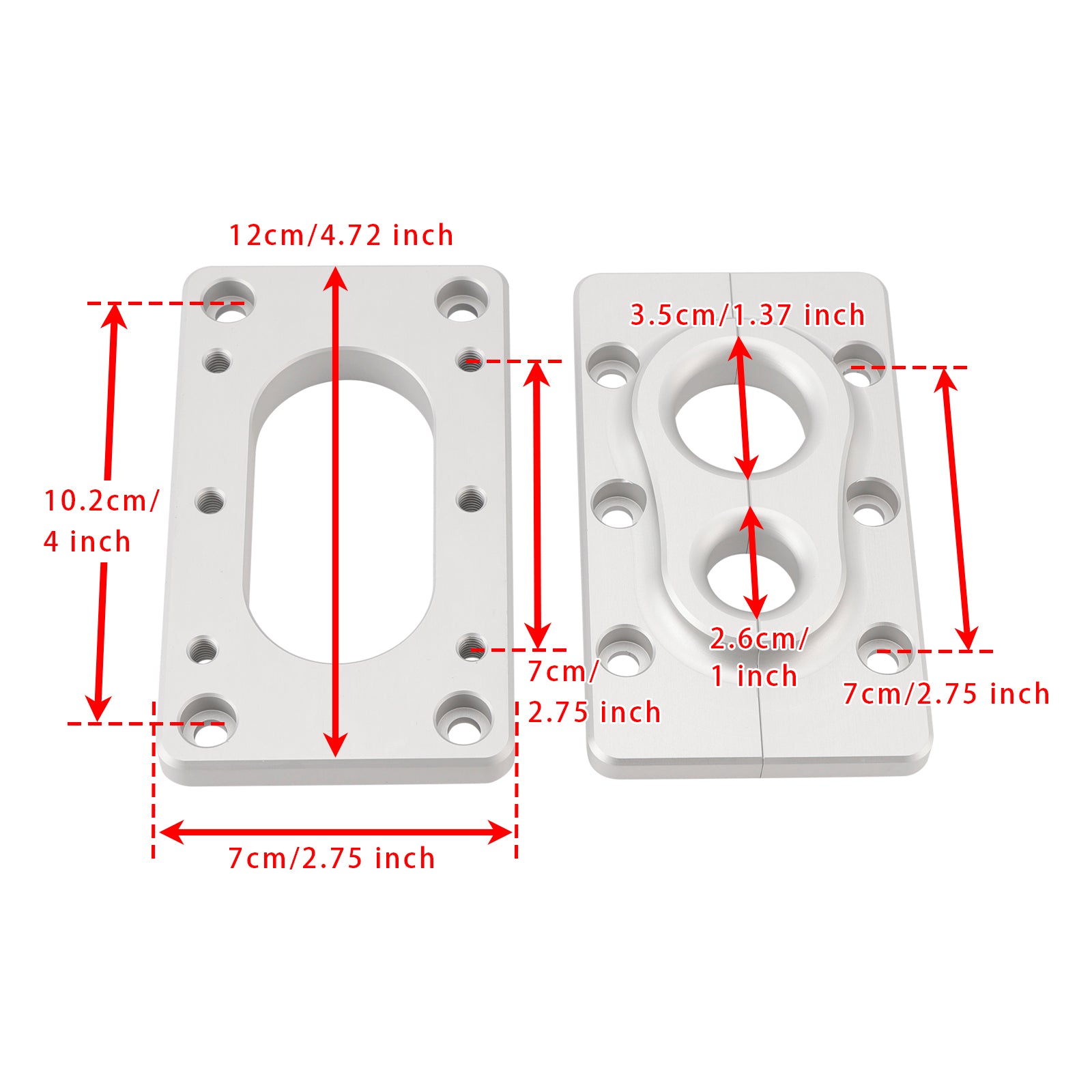 PALASER Aluminum Fire Wall Pass Through Raw Bracket For Holley Terminator X Max - Image 6