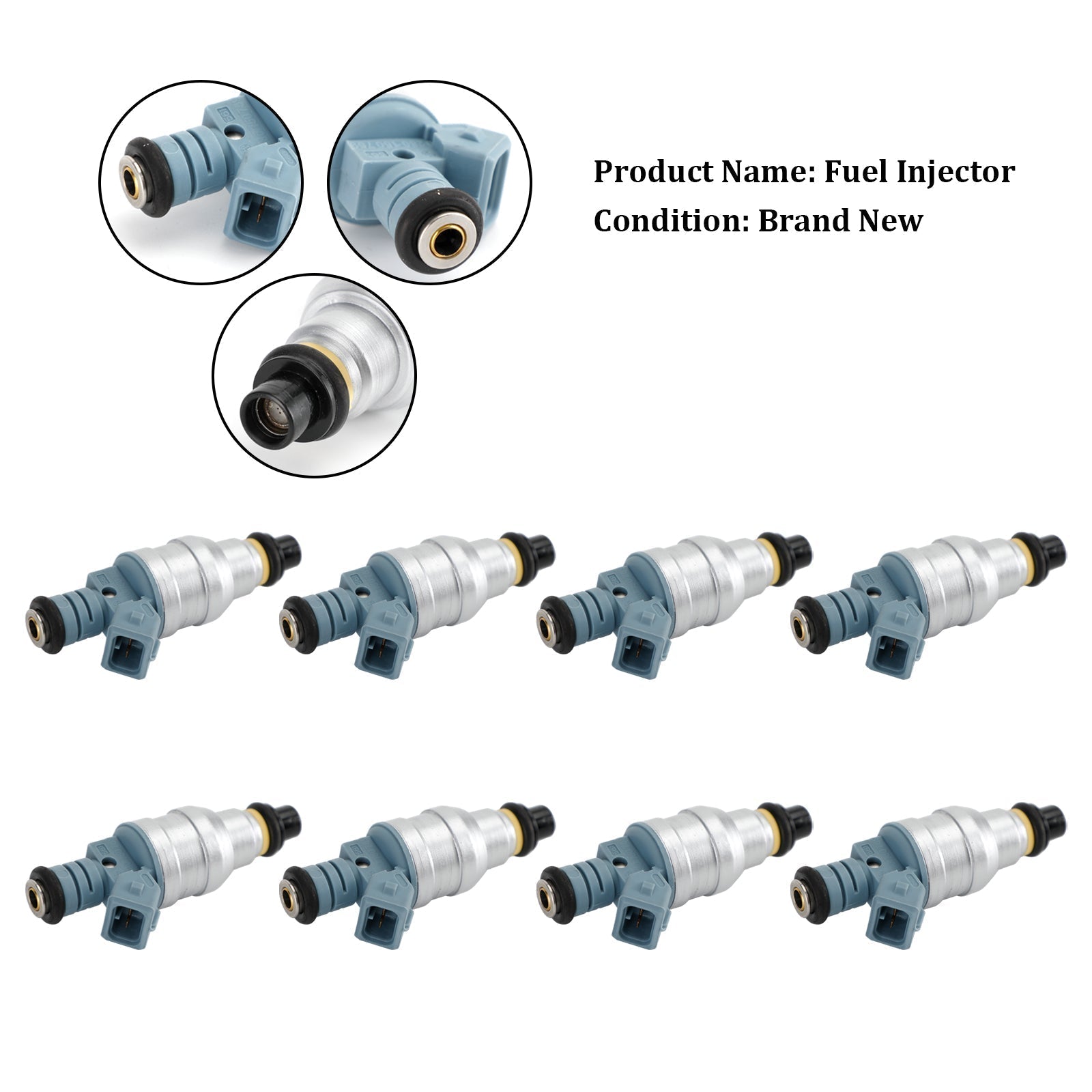 PALASER 1988-1991 Ford F Super Duty 7.5L V8 8PCS Fuel Injectors 0280150759 - Image 6