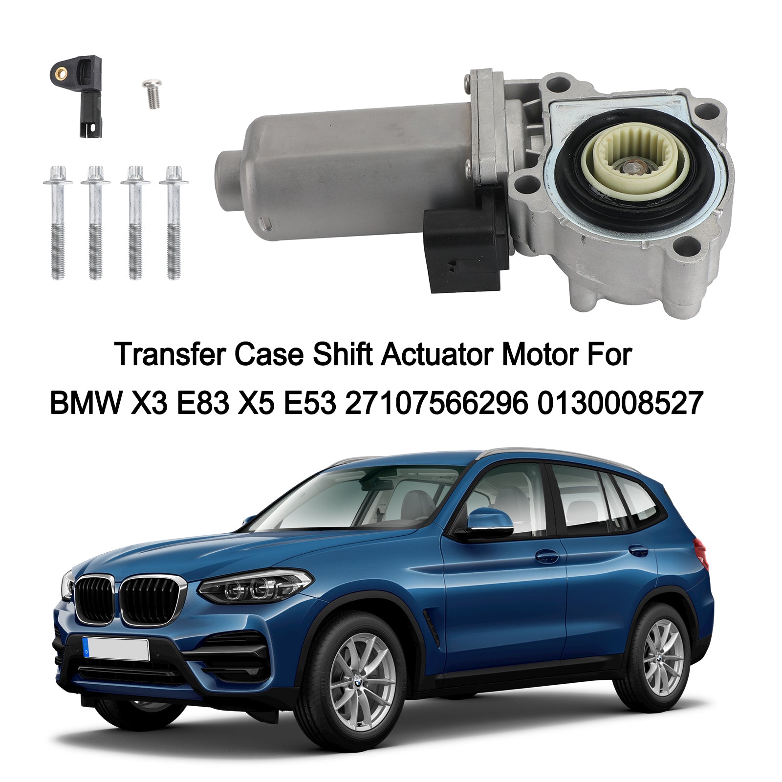 PALASER BMW X3 E83 X5 E53 Transfer Case Shift Actuator Motor 27107566296 0130008527 - Image 6