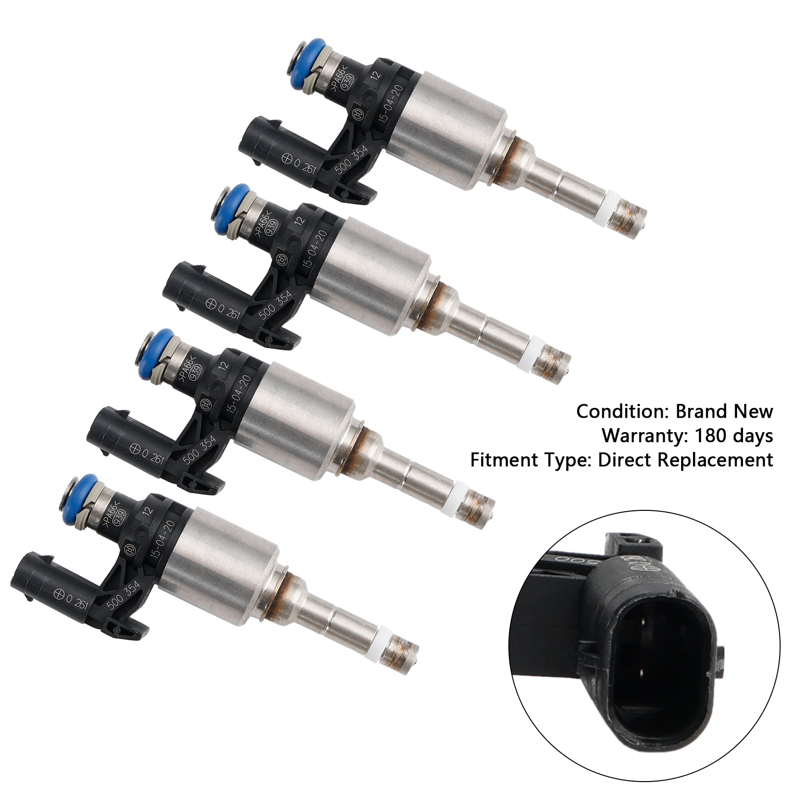 PALASER Audi A1 A3 A4 A5 Q2 4Pcs Fuel Injector 04E906036Q 0261500374 - Image 7