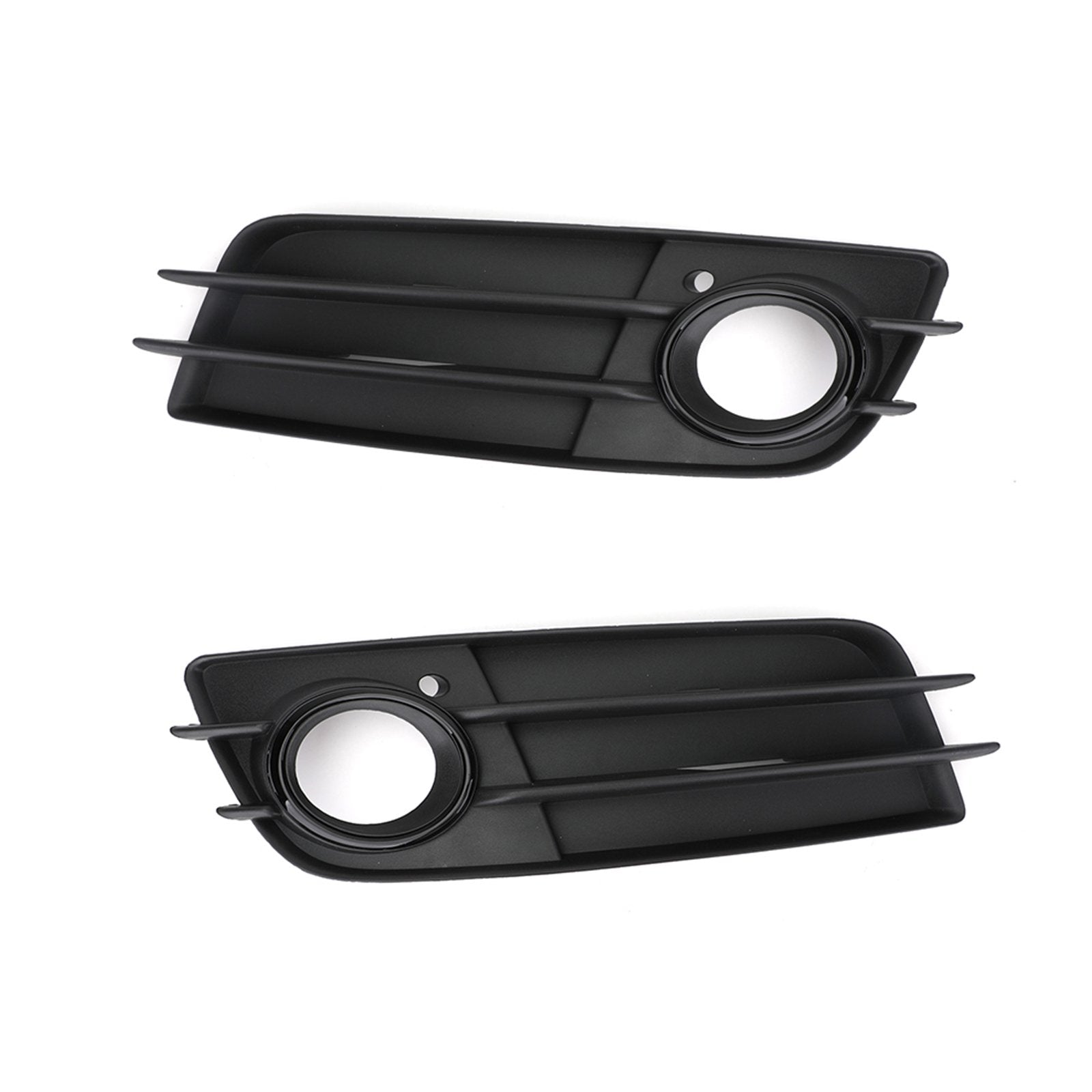 PALASER 2 X Front Bumper Black Fog Light Grille Cover For 2008-2012 Audi A4 S-line S4 - Image 8