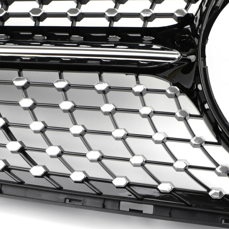 PALASER 2015-18 Benz W205 C250 C300 C400 Diamond Grille Front Grill - Image 5