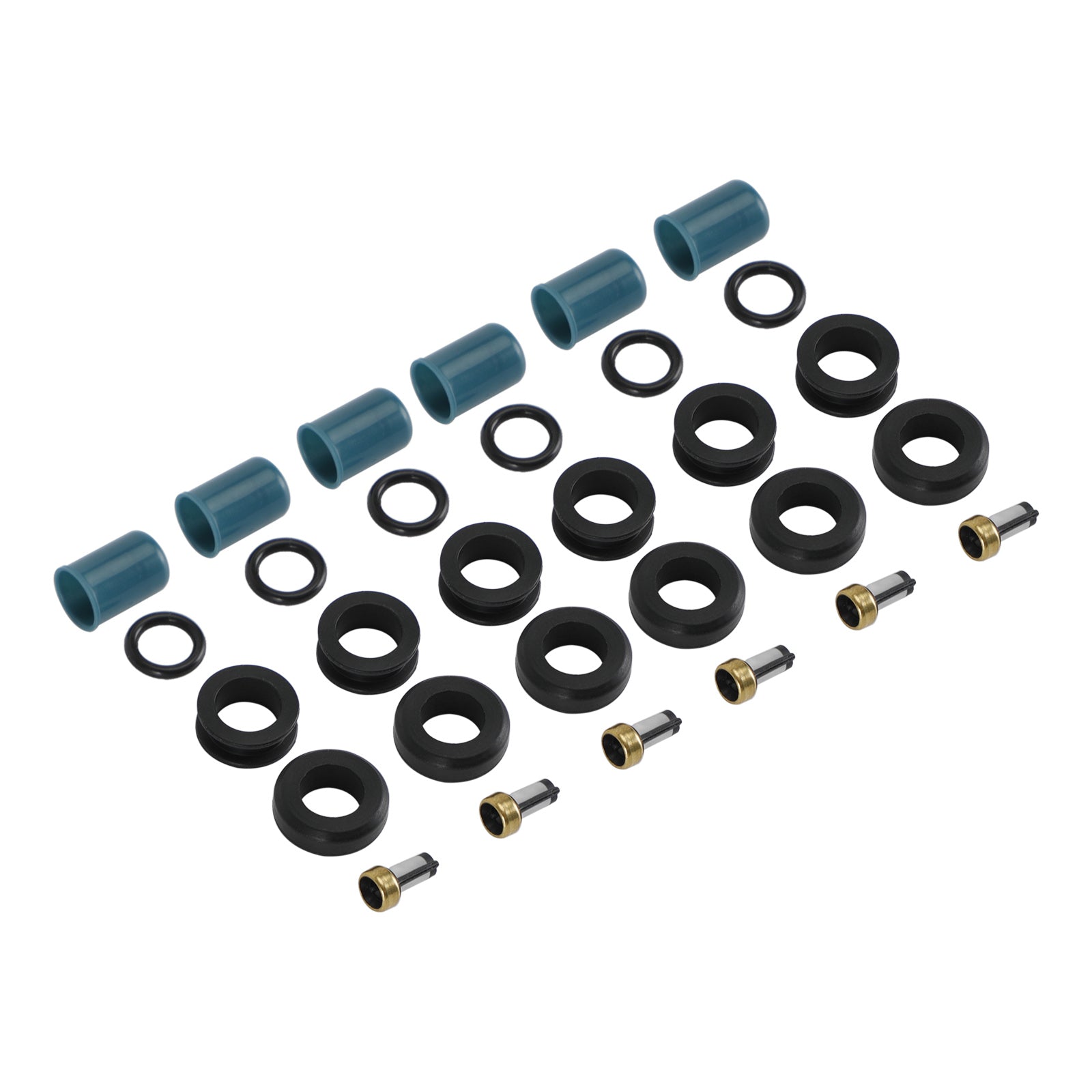 PALASER Toyota Truck 4 Runner 1988-1995 3.0L 3VZE 6PCS Fuel Injectors Repair Seal Rebuild Kit 23209-65020 23250-65020 195500-5400 - Image 9