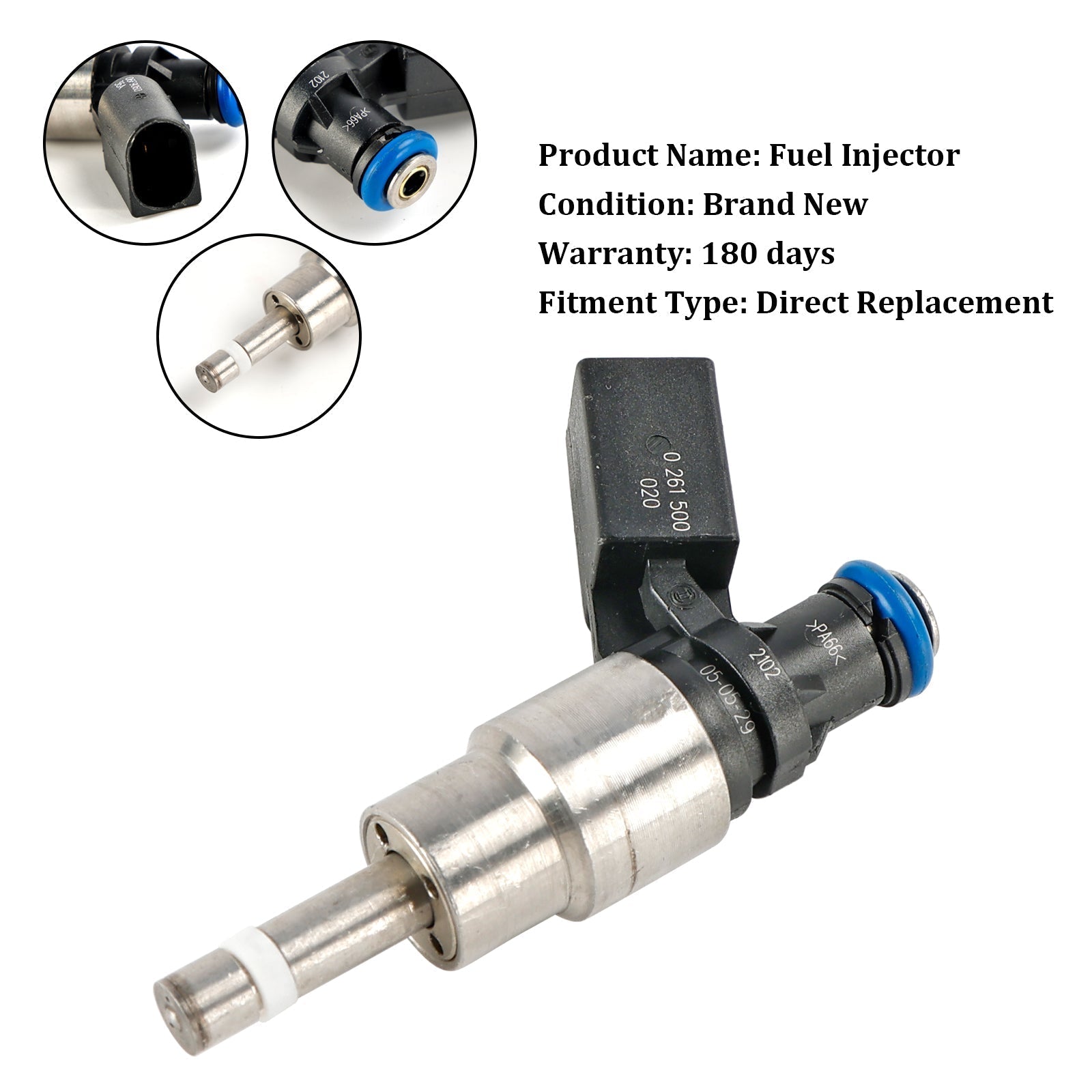 PALASER 2006-2008 Volkswagen Jetta 2.0L I4 Fuel Injector 06F906036A 0261500025 - Image 8