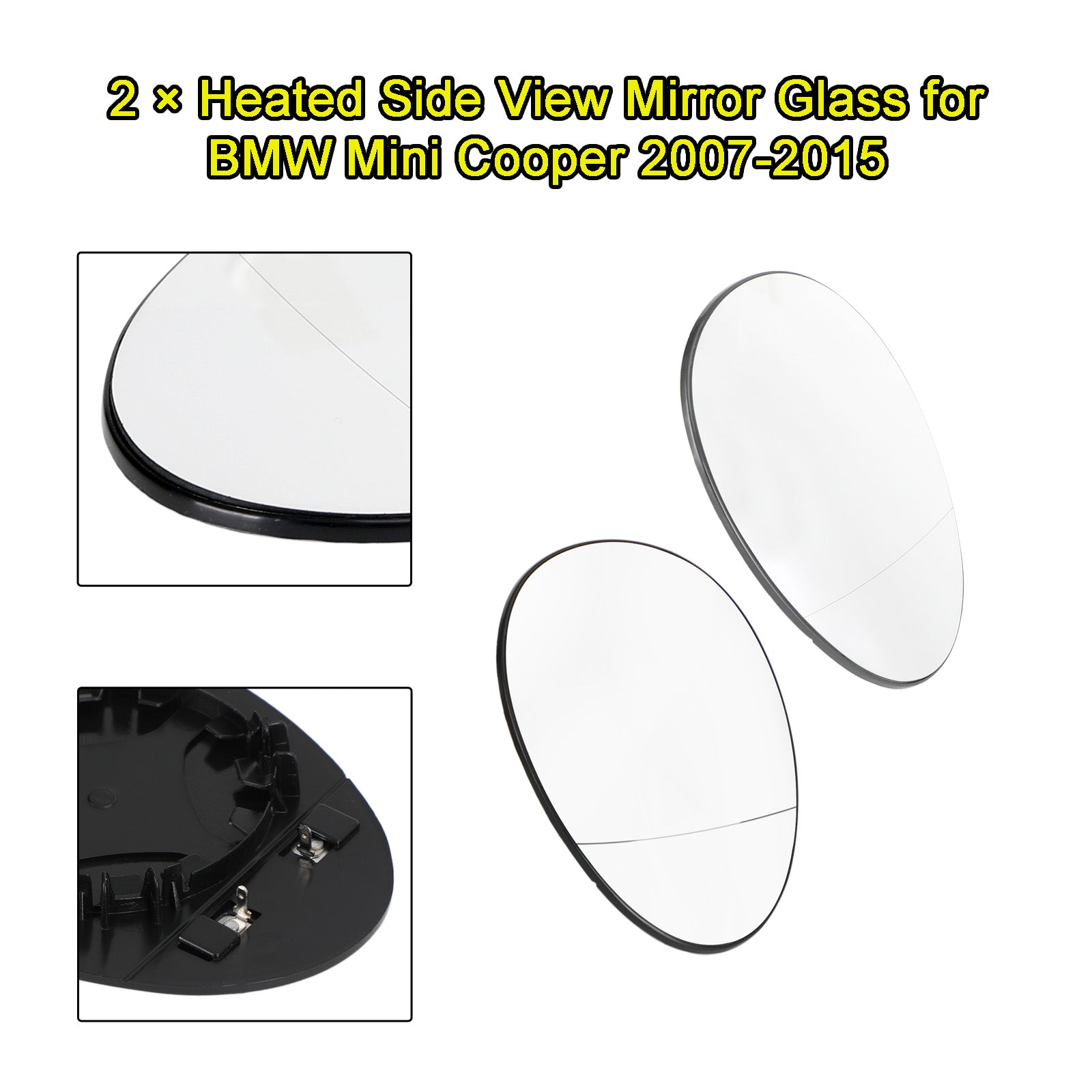 PALASER Mini R55 Clubman 07-14 Left&right Heated Side View Mirror Glass 51162755626 51162755625 - Image 4