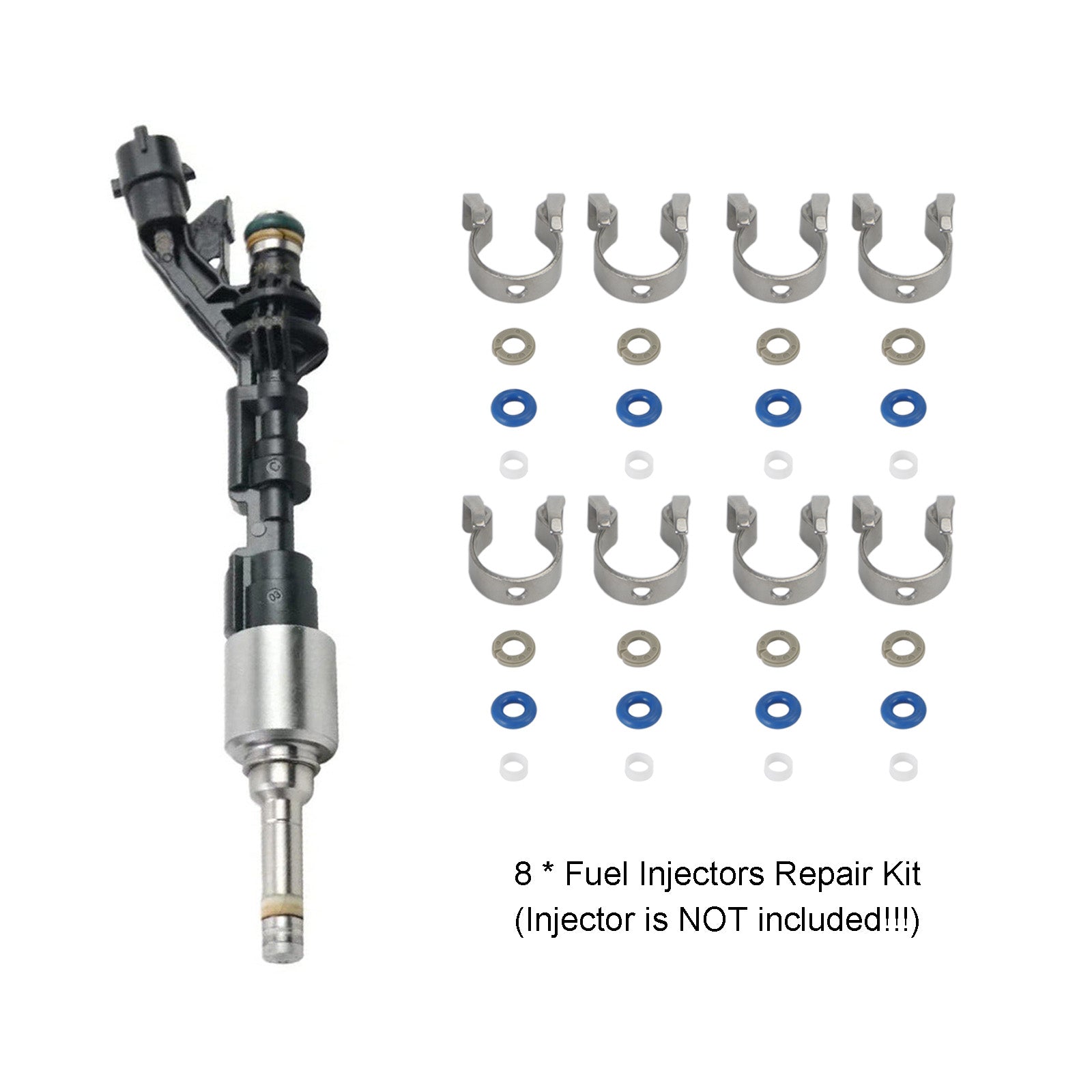 PALASER 8PCS Fuel Injectors Repair Seal Kit 0261500105 FJ1161 For Jaguar/range Rover 5.0L V8 - Image 3