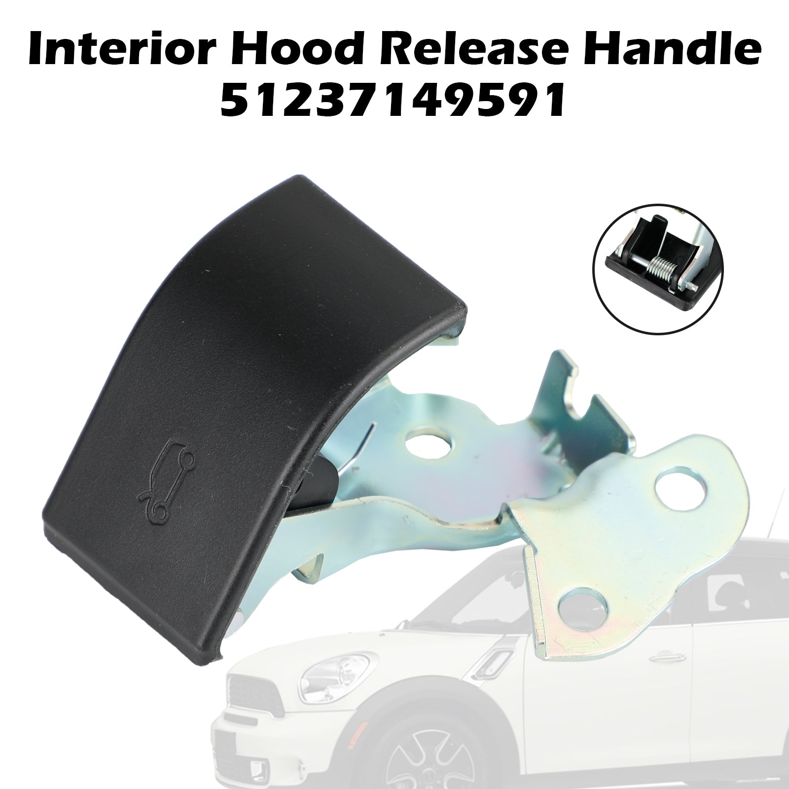 PALASER Hood Release Handle Lever 51237149591 For BMW Mini Cooper Countryman Paceman - Image 6