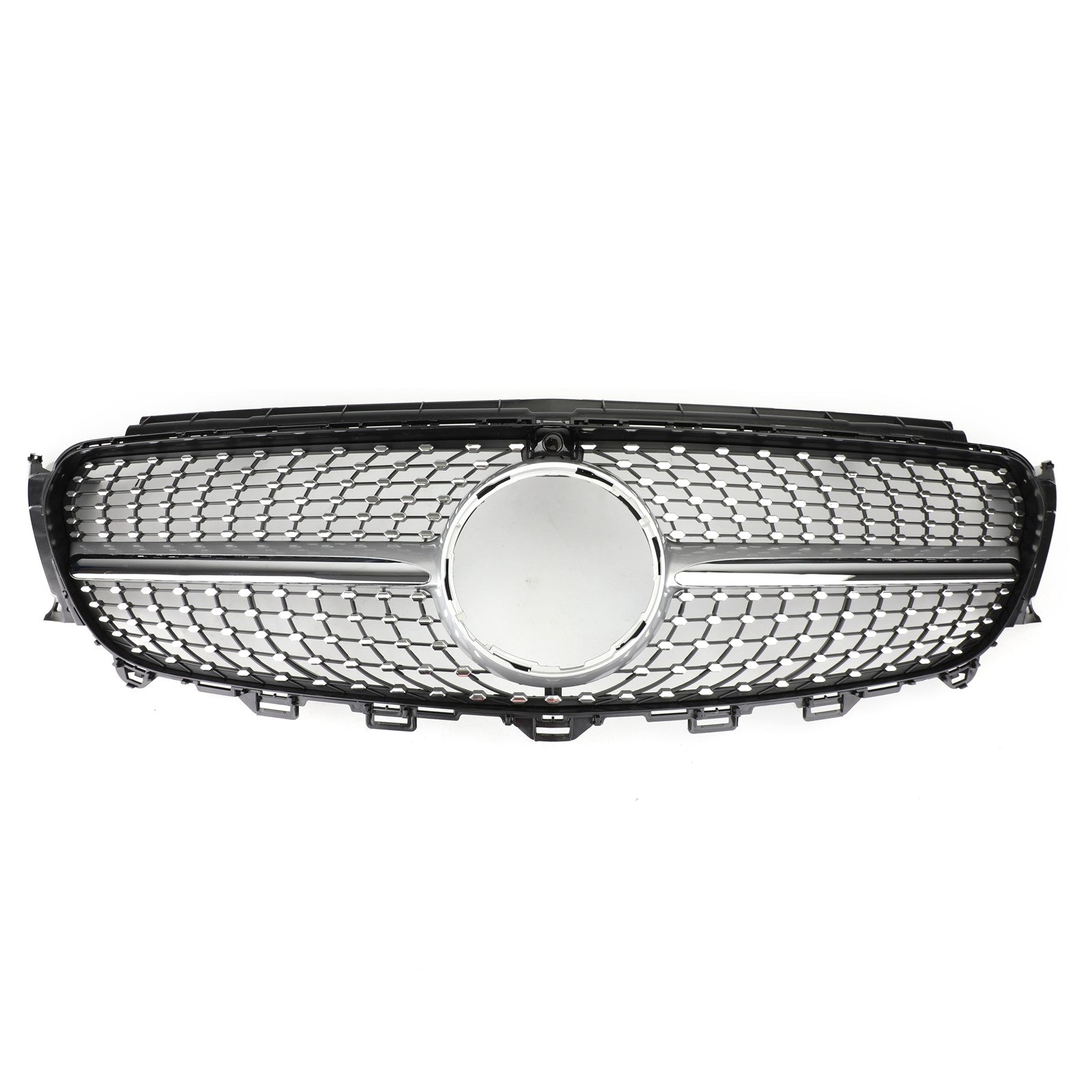 PALASER 2017-2019 Benz W213 E200 E250 E300 Diamond Silver Border Front Grille Grill - Image 7