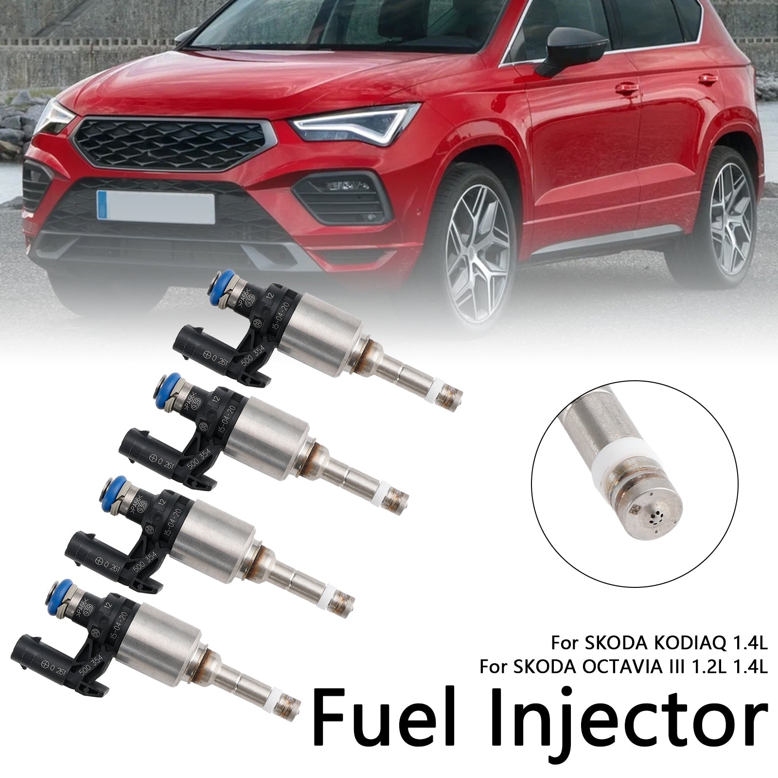 PALASER Audi A1 A3 A4 A5 Q2 4Pcs Fuel Injector 04E906036Q 0261500374 - Image 5