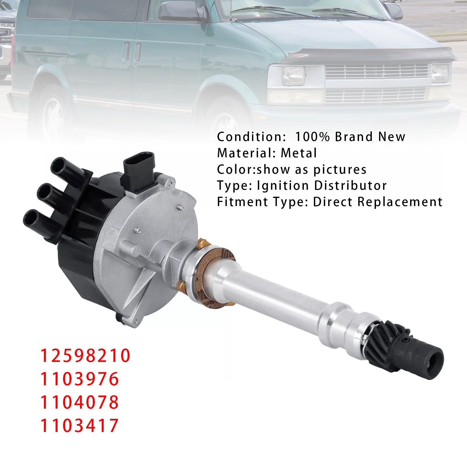 PALASER Ignition Distributor 12598210 For Chevy GMC Pickup Truck 4.3L V6 Vortec 96-05 - Image 2