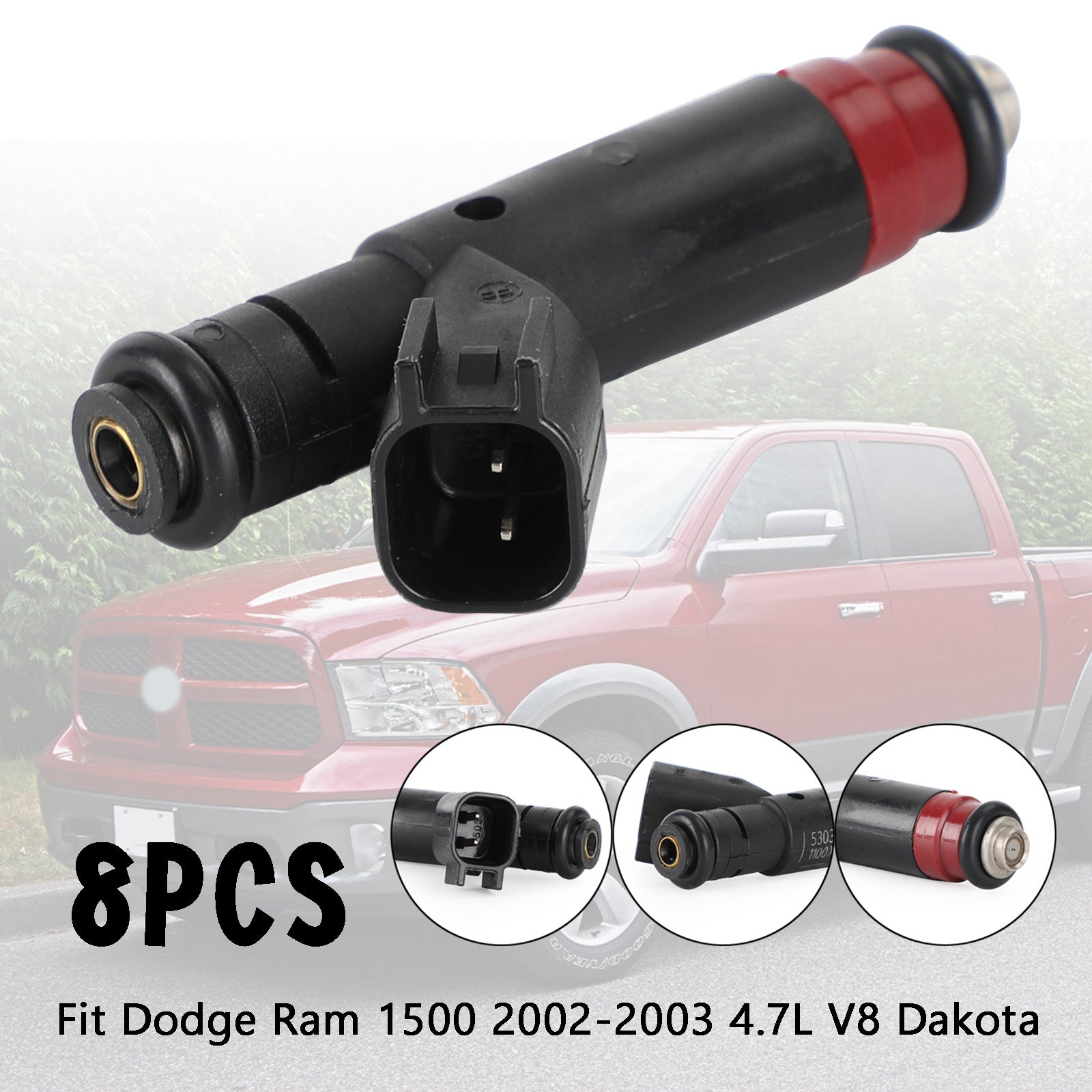 PALASER 2001-2002 Jeep Grand Cherokee 4.7L V8 8PCS Fuel Injectors 53032145AA 812-12144 - Image 4