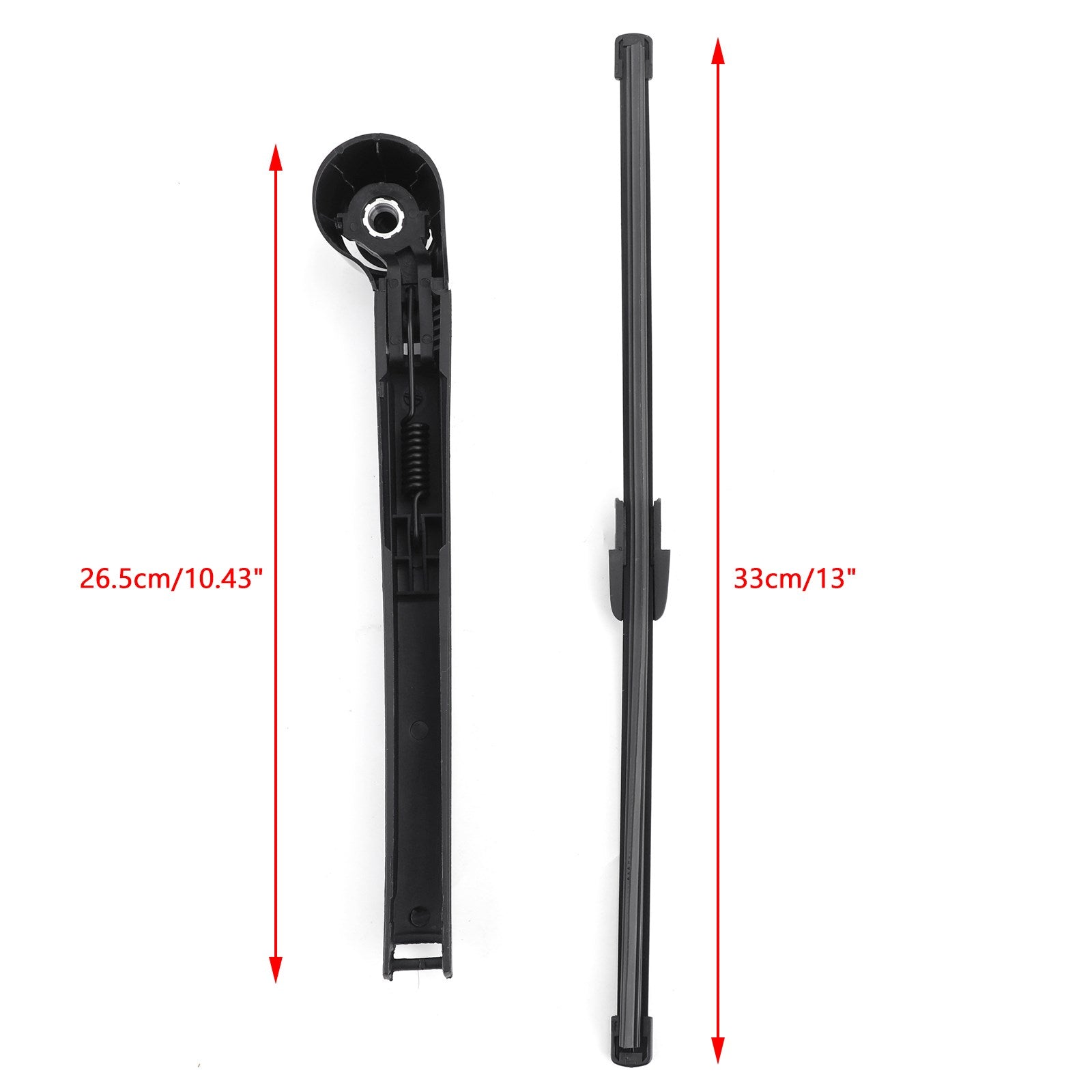 PALASER Vw Polo 9N Bj 2001-2009 Black Rear Window Windshield Wiper Arm Blade - Image 2