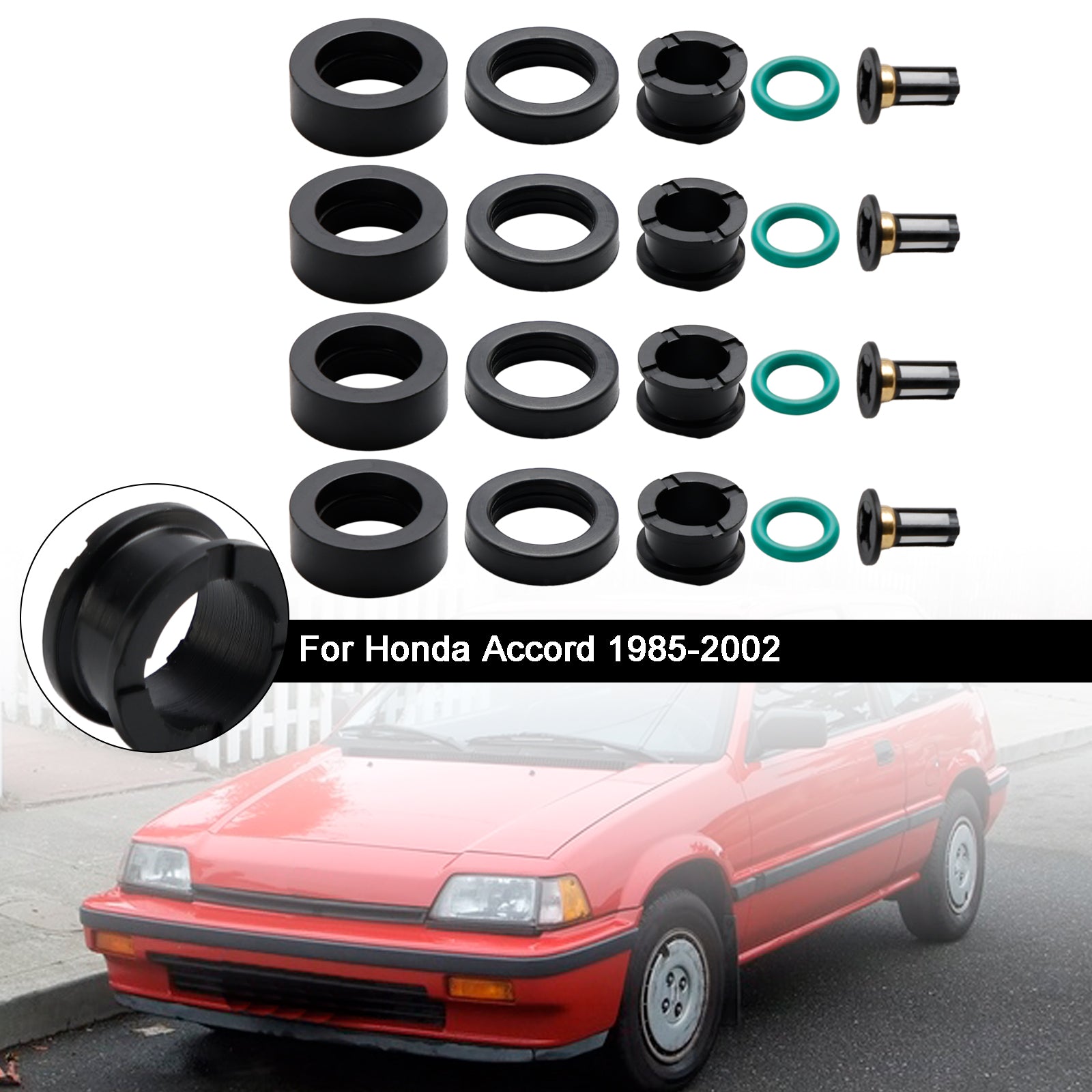 PALASER 1988-1991 Honda Crx Fuel Injector Repair Kit O-rings Seals - Image 4