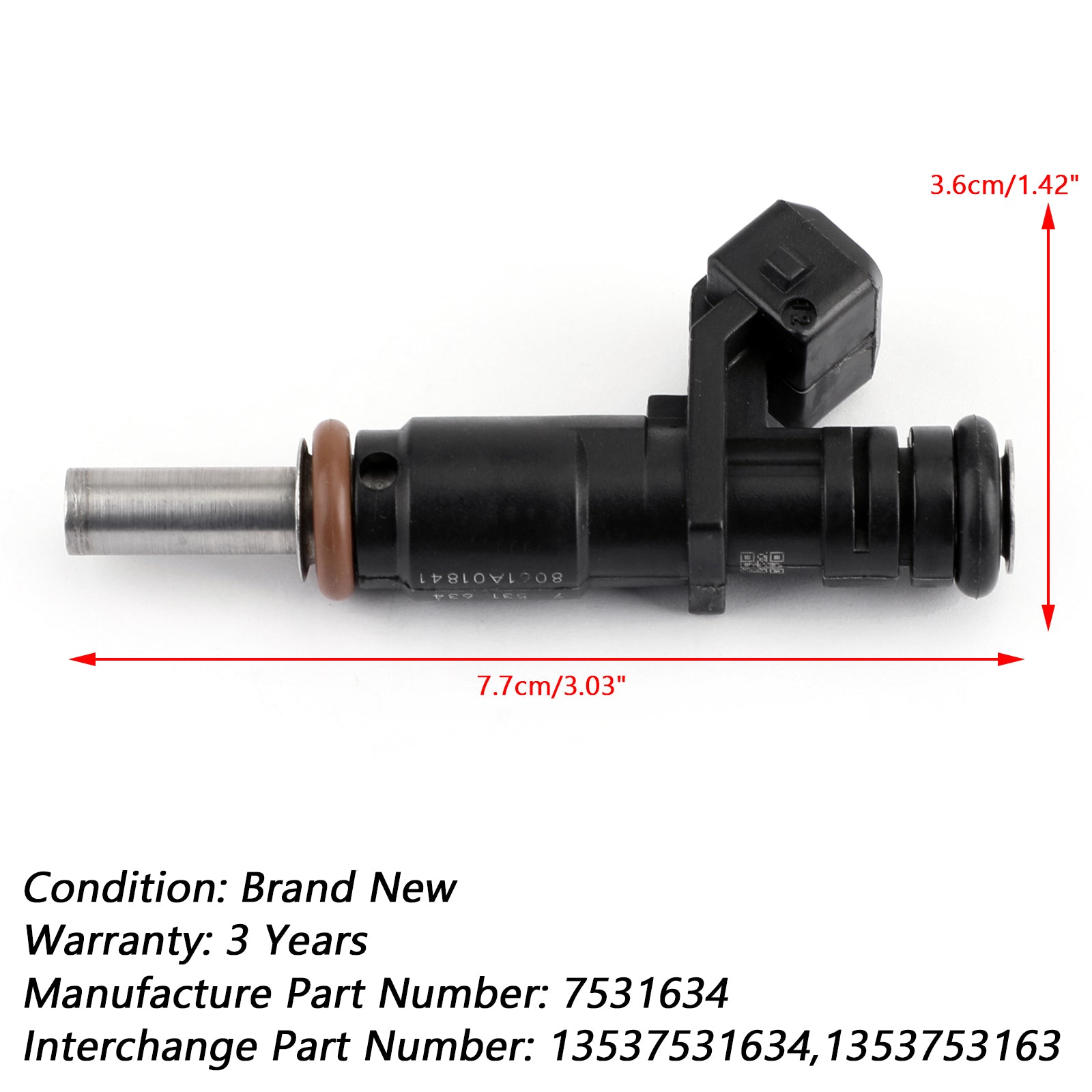 PALASER 6PCS Fuel Injectors For 06-12 BMW 128i 328i X3 X5 Z4 525i 2.0/2.5/3.0L 7531634 - Image 2