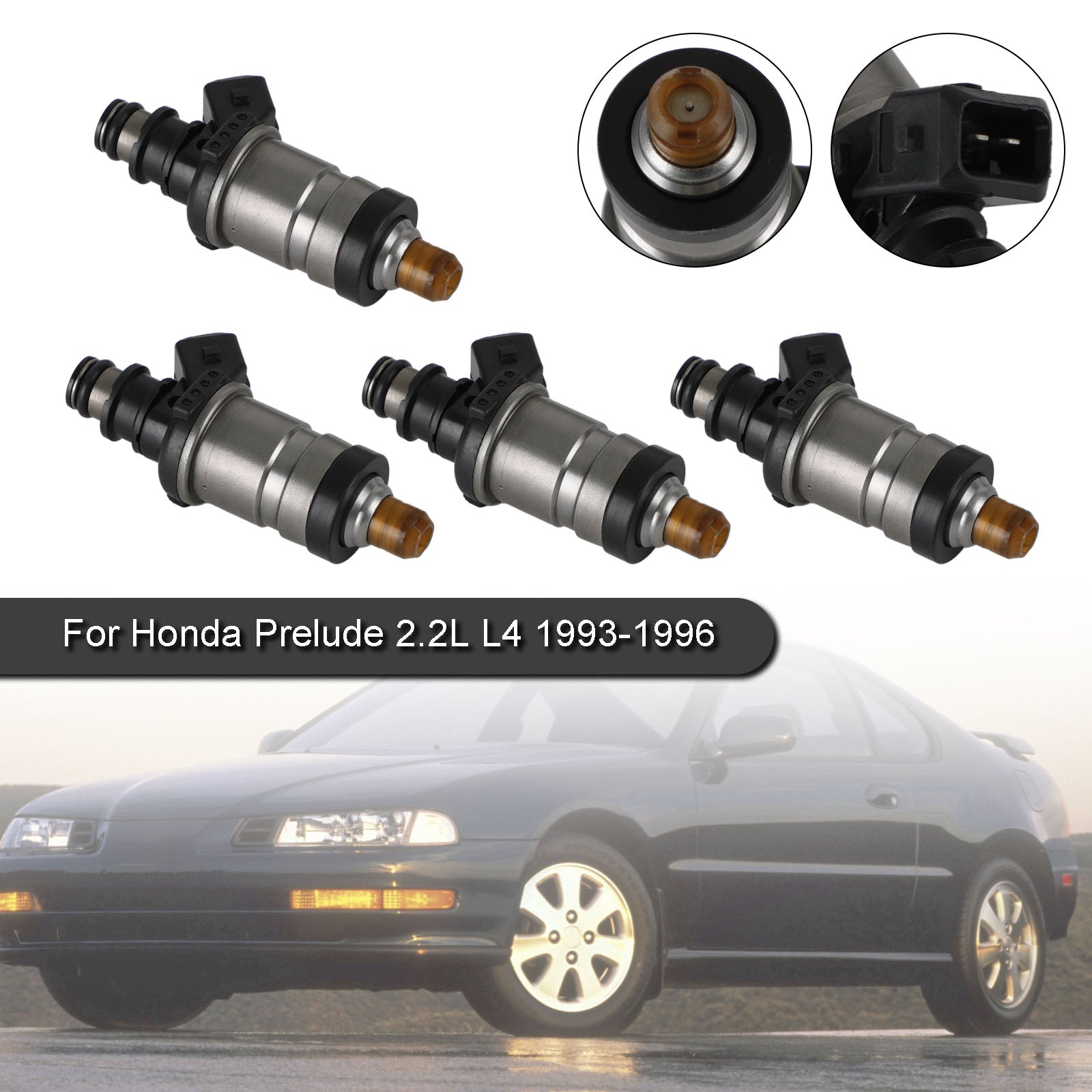 PALASER 1993-1996 Honda Prelude 2.2L L4 Fuel Injectors 06164-P0F-000 FJ267 842-12113 06164-P0F-000 FJ265 - Image 8
