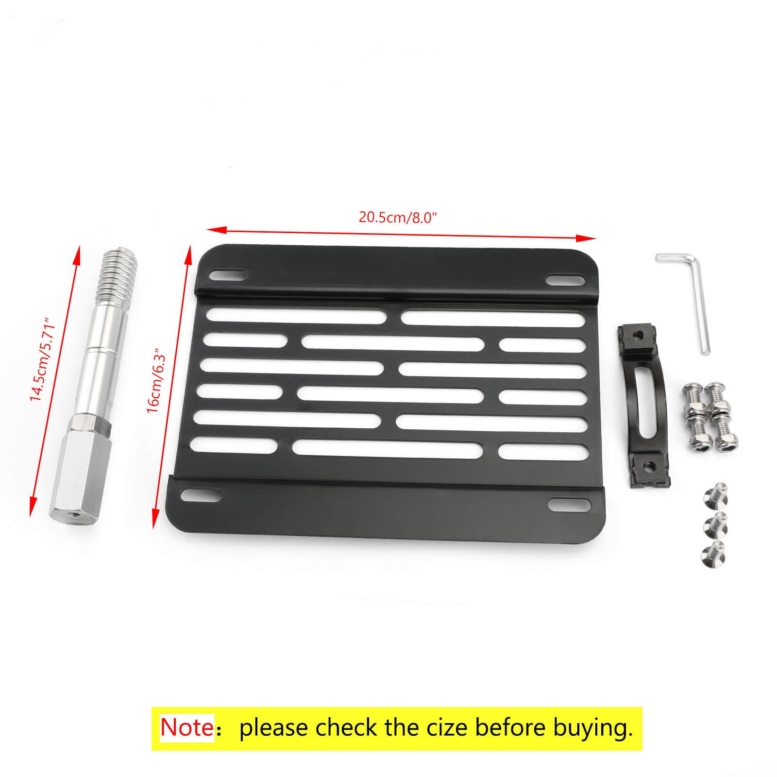 PALASER New Front Bumper Tow Hook License Plate Mounting Holder Bracket Fits For Vw MK6 Golf - Image 2
