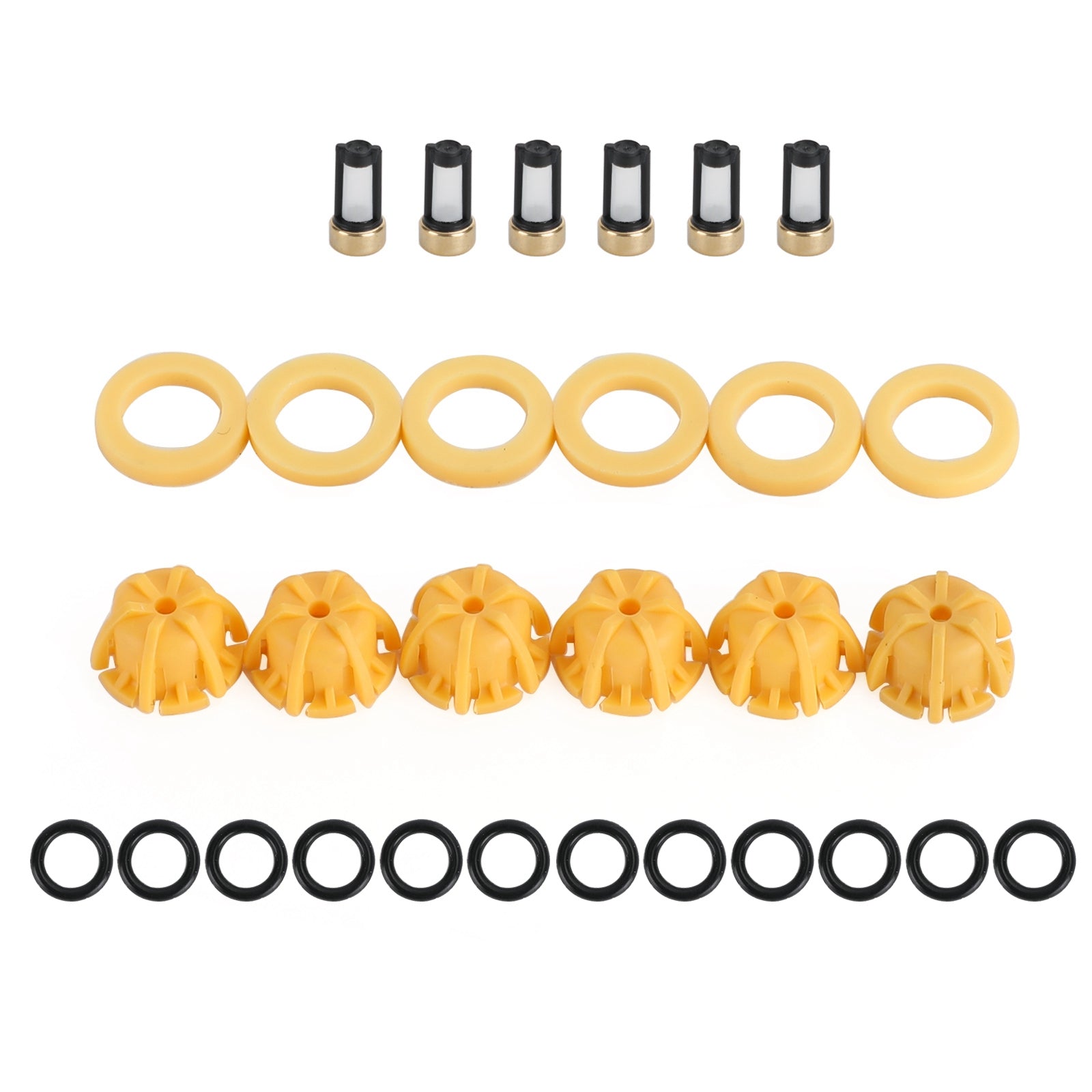 PALASER 1996-1999 BMW M3 3.2L 6PCS Fuel Injectors Repair Seal Kit 0280150440