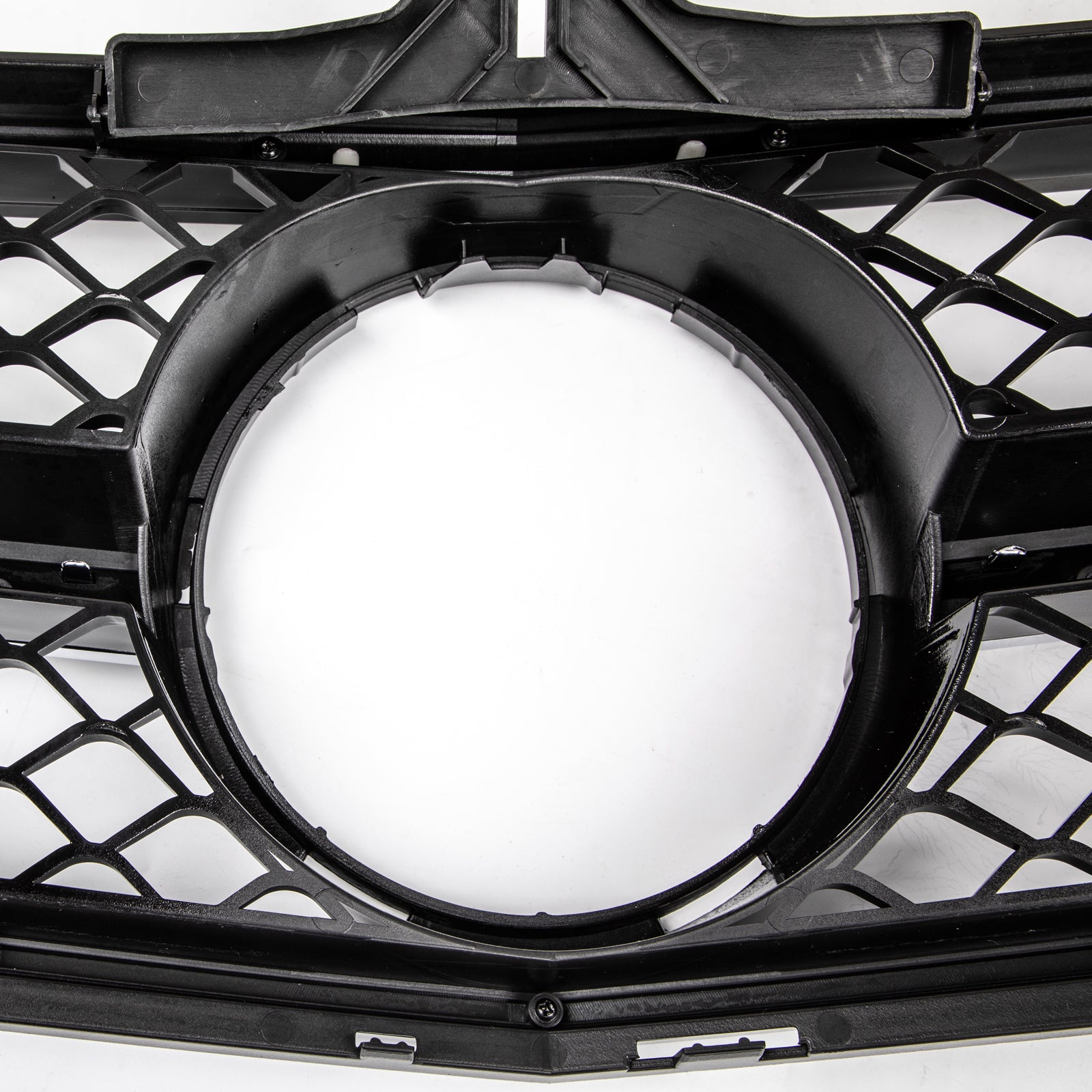 PALASER 2008-14 C-class W204 C300 C350 Benz Grille ABS Gloss Black Chrome Front Grille Replacement - Image 6