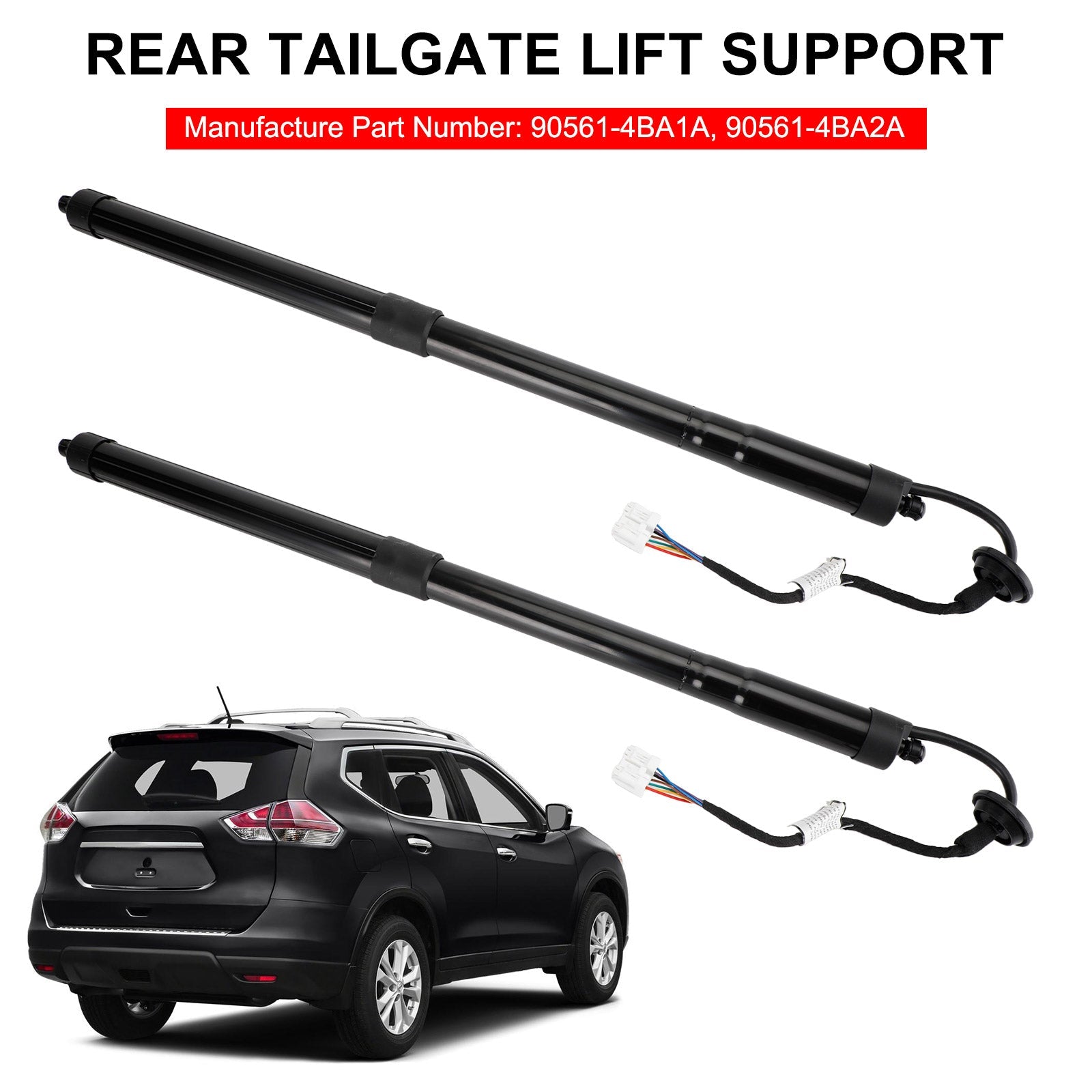 PALASER 17-19 Nissan Rogue Sl/sv Hybrid Sport Utility 4-Door 2.0L 2PCS Electric Tailgate Struts 905614BA4A 905614BA3A - Image 10