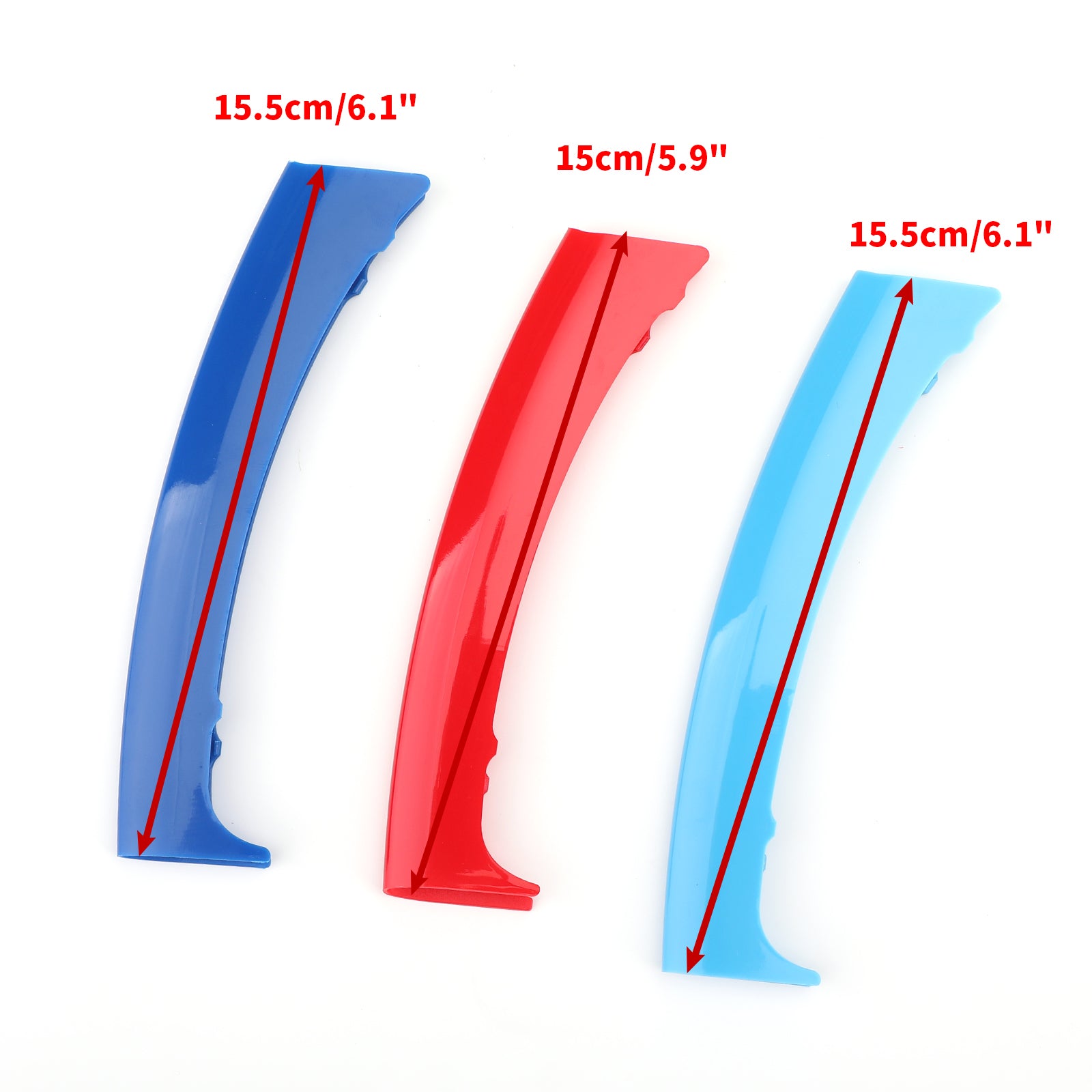 PALASER 1999-2003 BMW X5 E53 3PCS Front Grille Cover Insert Trim Clips Decal Trip - Image 3