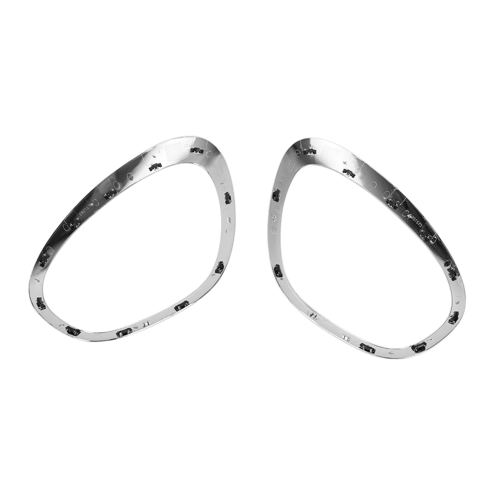 PALASER 2011-2016 Mini Cooper R60 Countryman 2X Chrome Headlight Trim Ring Bezels 51139801573 51139801574